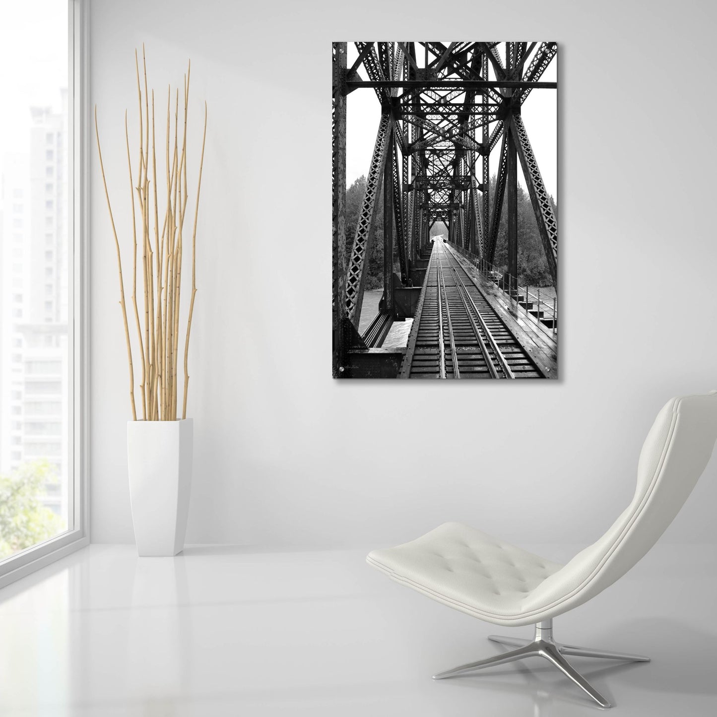 Epic Art 'The Alaskan Railroad' by Lori Deiter, Acrylic Glass Wall Art,24x36