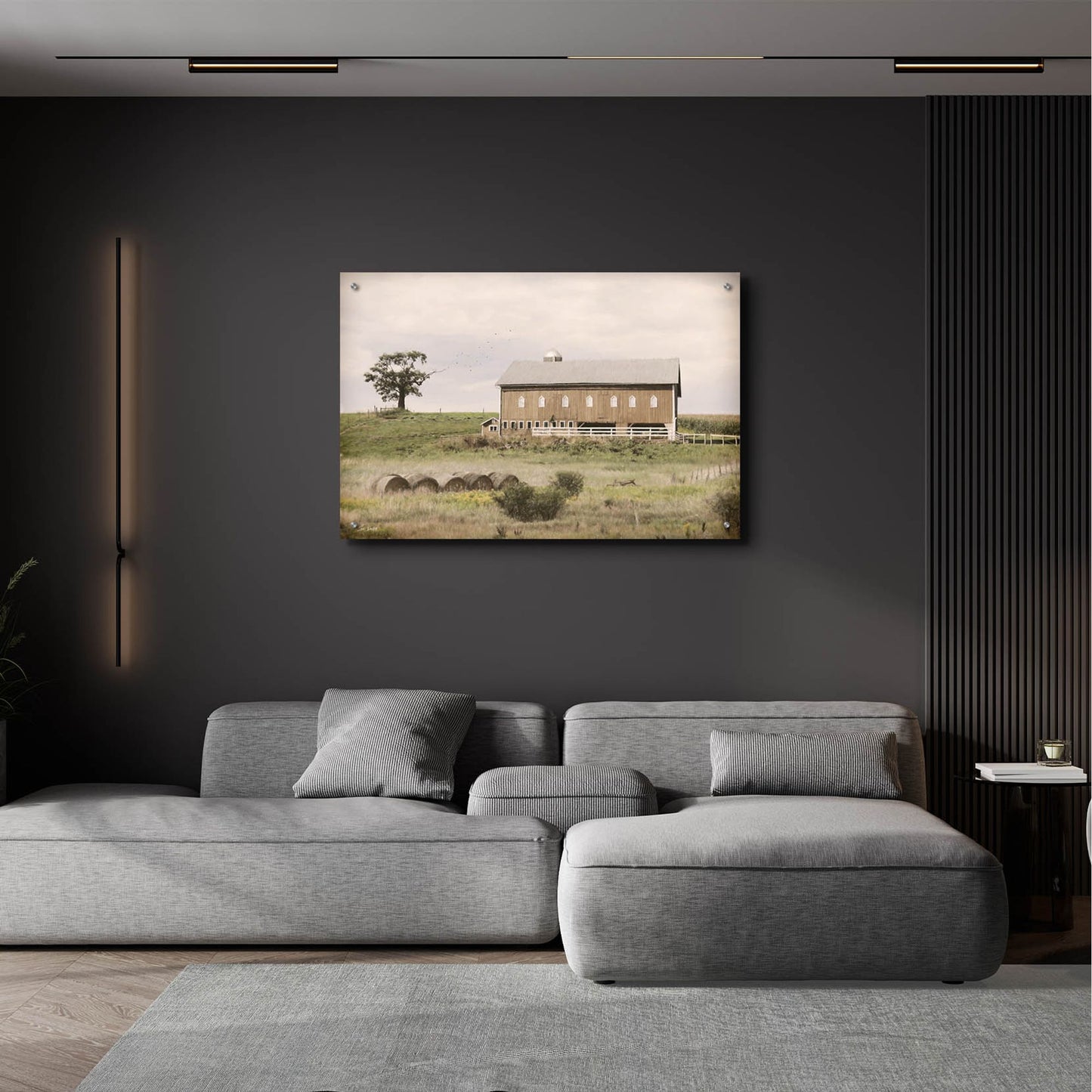 Epic Art 'Yesteryear on the Farm' by Lori Deiter, Acrylic Glass Wall Art,36x24