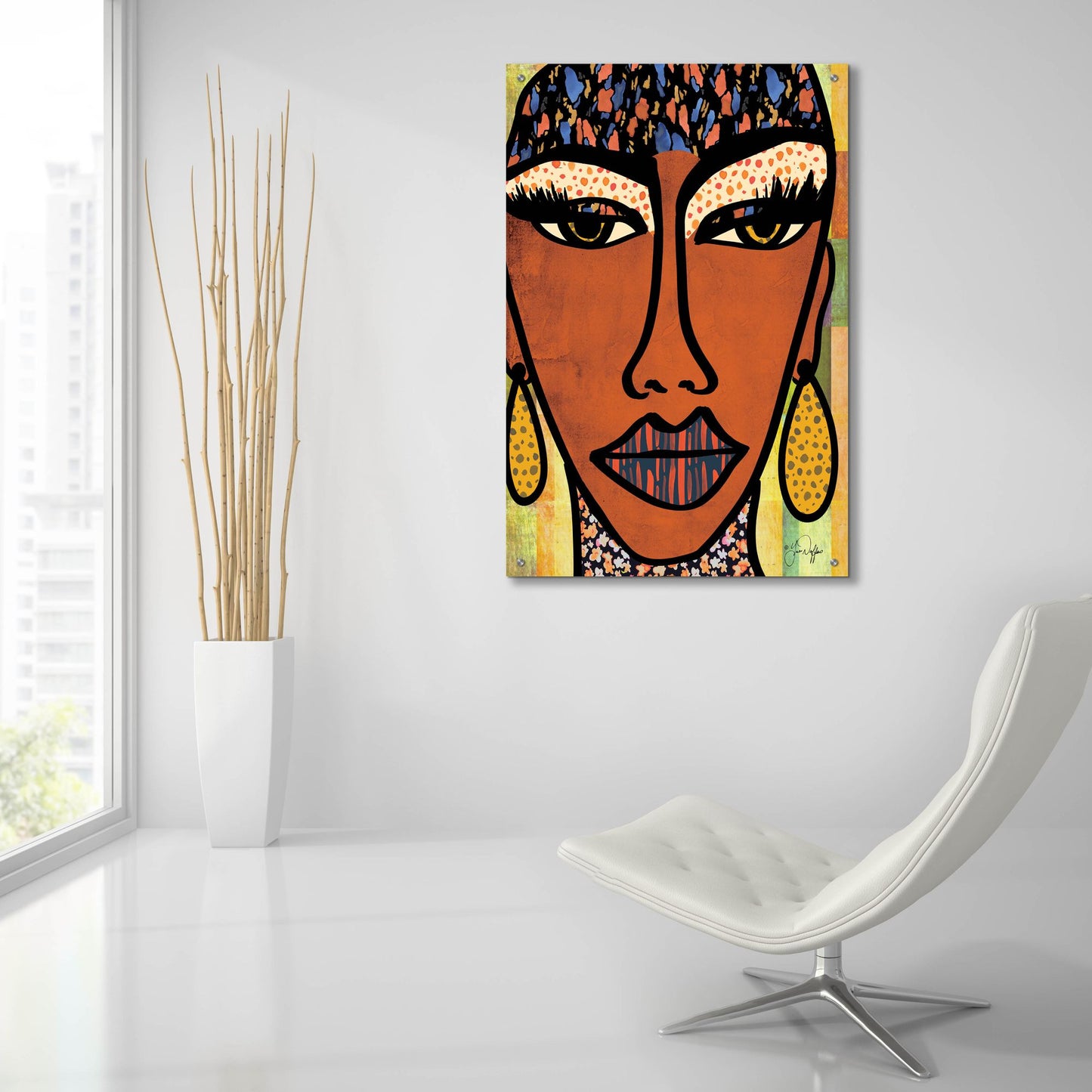 Epic Art 'Empowered' by Yass Naffas Designs, Acrylic Glass Wall Art,24x36