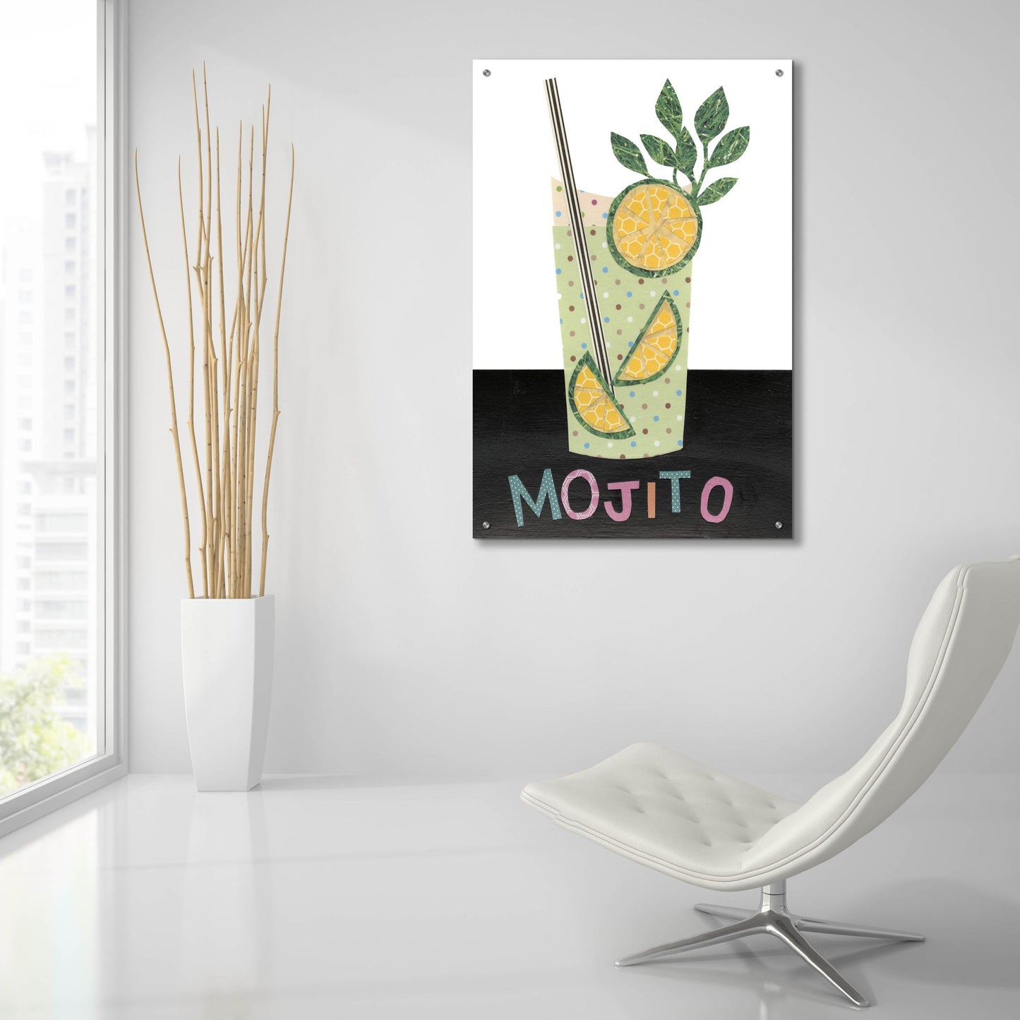 Epic Art 'Mix Me a Drink I' by Regina Moore, Acrylic Glass Wall Art,24x36