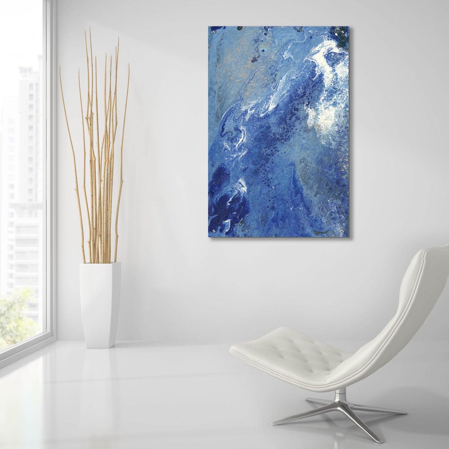 Epic Art 'Blue Hawaii I' by Regina Moore, Acrylic Glass Wall Art,24x36