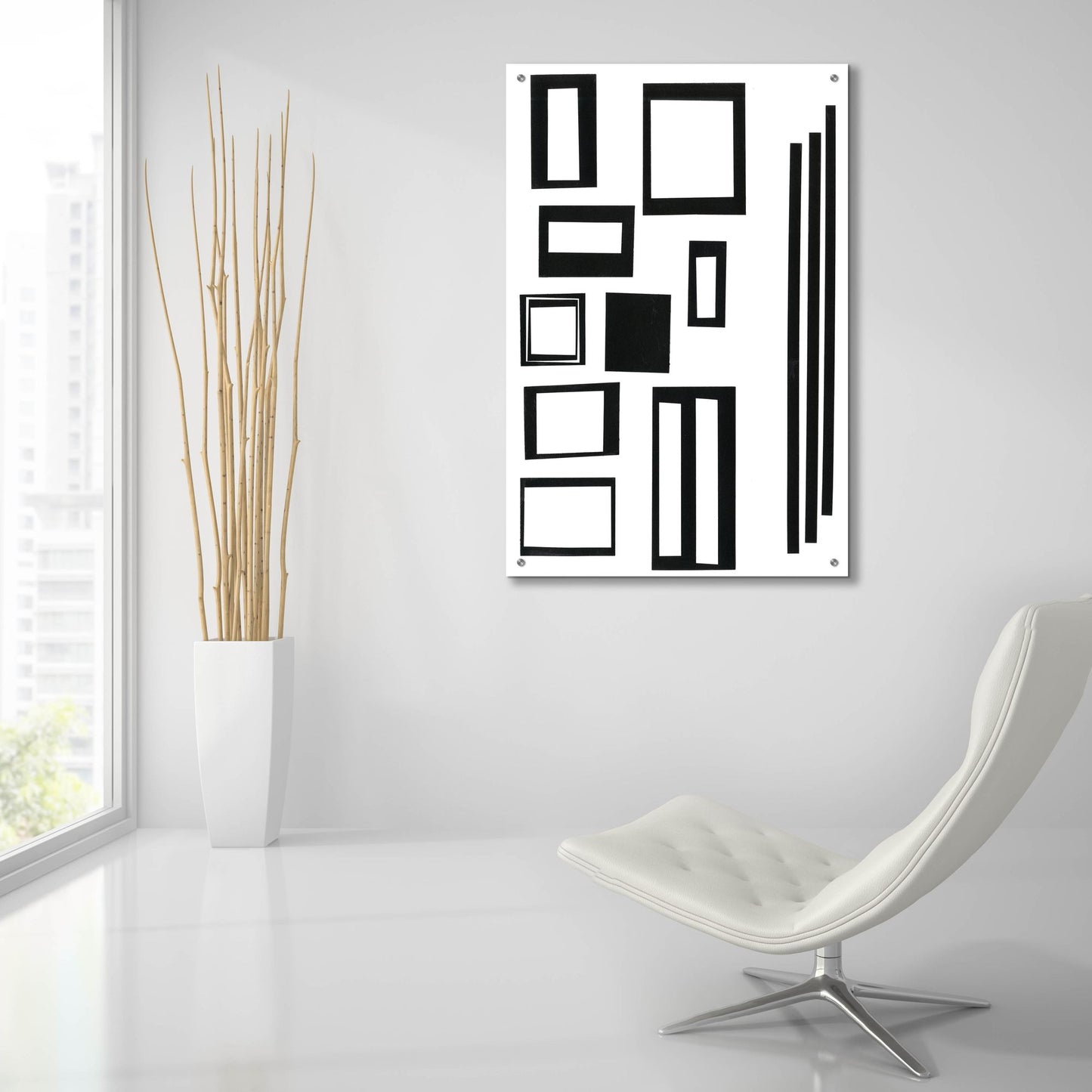 Epic Art 'Prestige IX' by Regina Moore, Acrylic Glass Wall Art,24x36