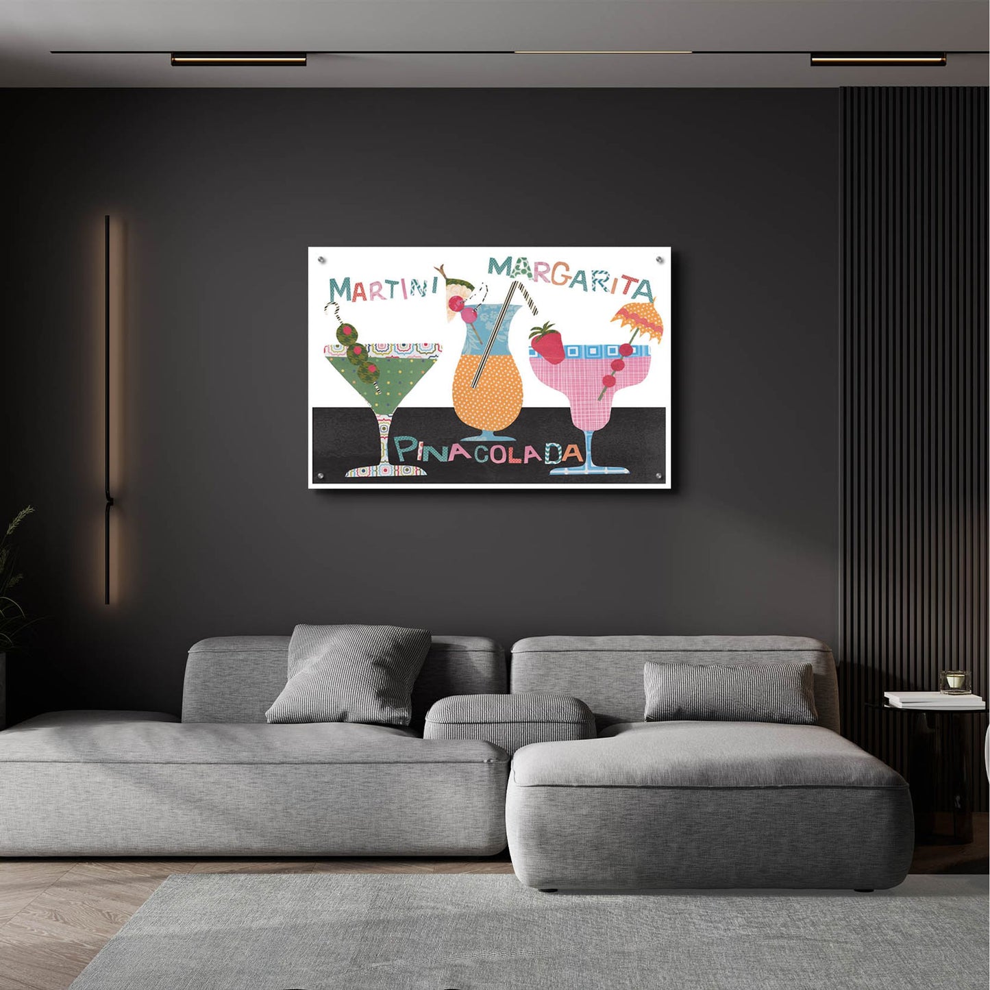 Epic Art 'Mix Me A Drink Collection A' by Regina Moore, Acrylic Glass Wall Art,36x24