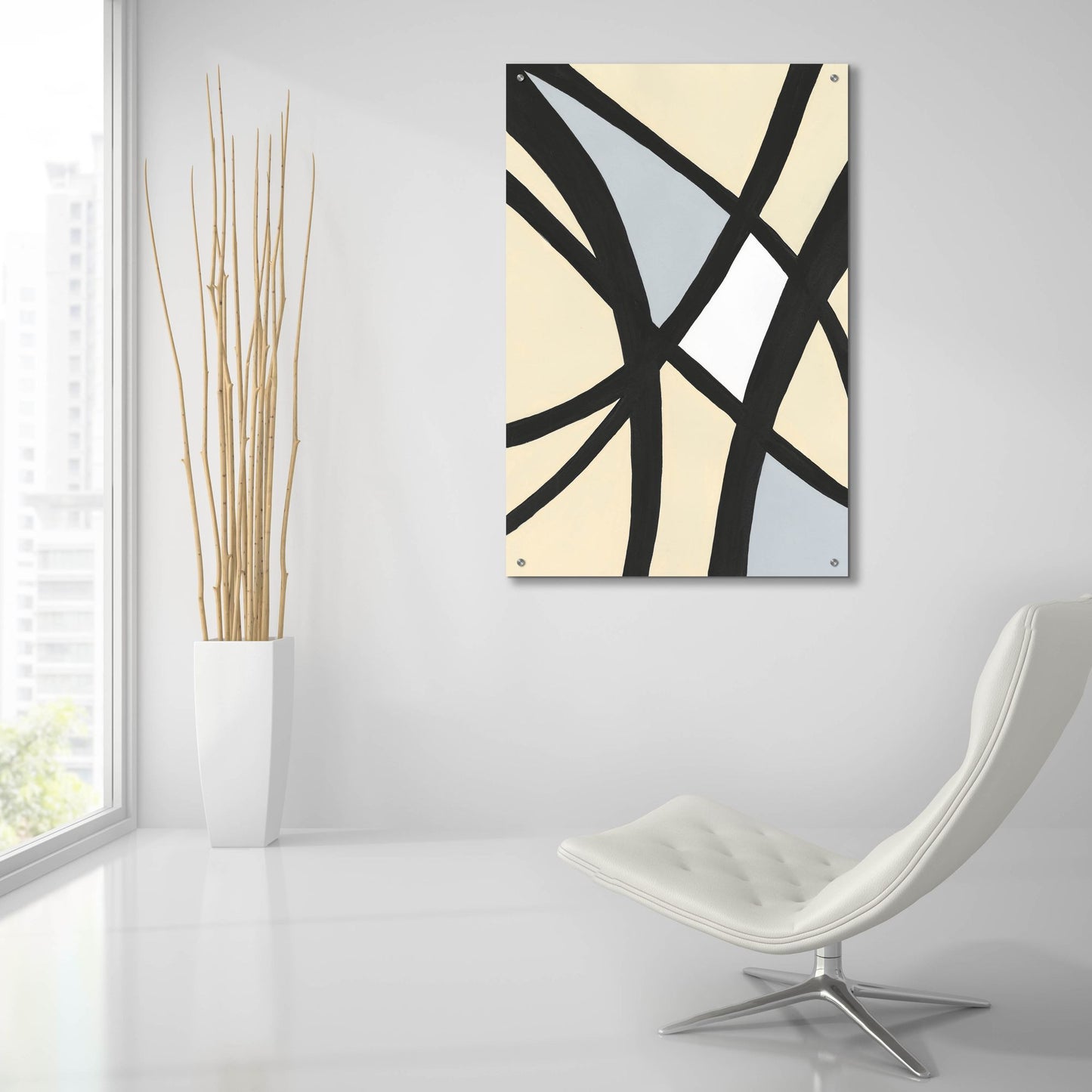 Epic Art 'Serene Labyrinth II' by Regina Moore, Acrylic Glass Wall Art,24x36