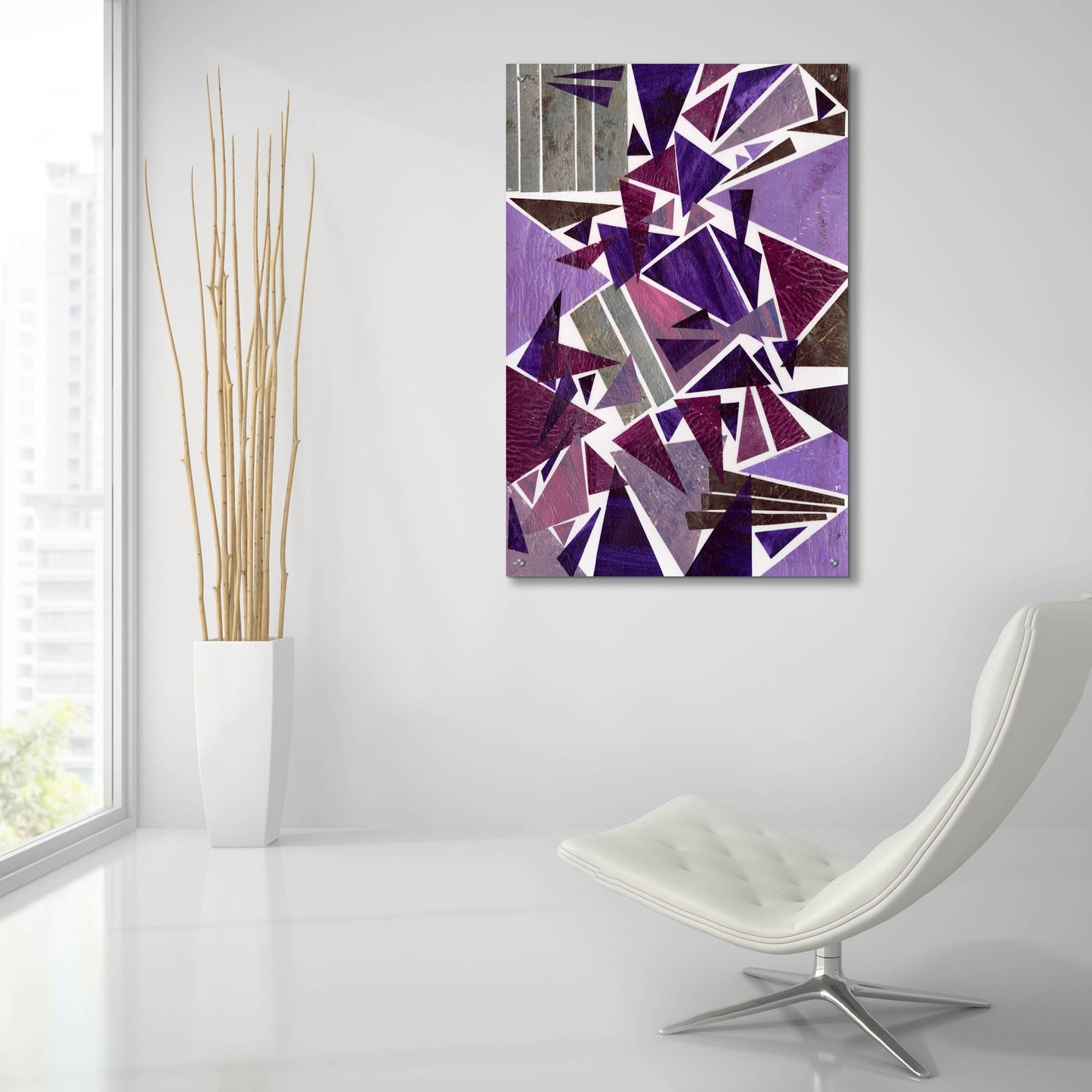 Epic Art 'Purple Dream I' by Regina Moore, Acrylic Glass Wall Art,24x36