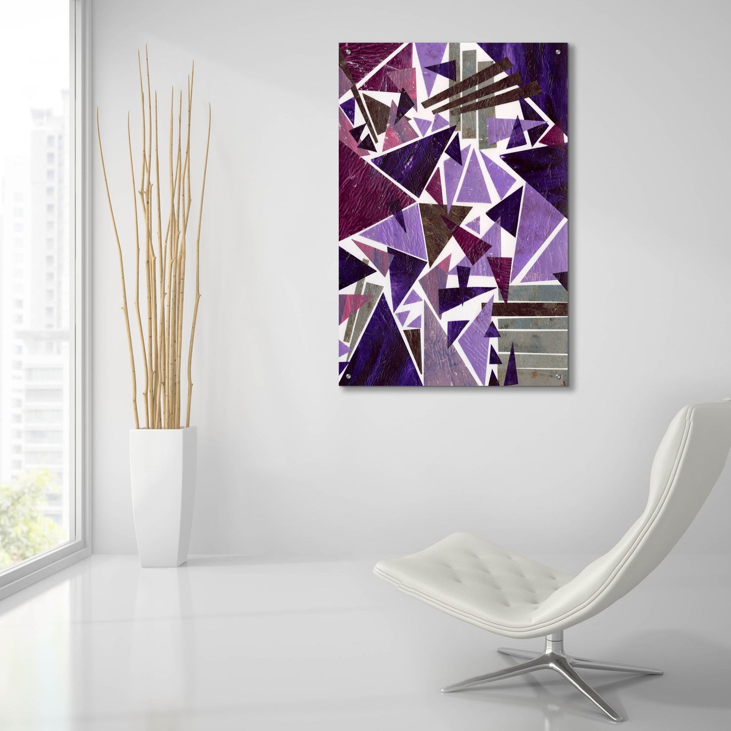 Epic Art 'Purple Dream II' by Regina Moore, Acrylic Glass Wall Art,24x36