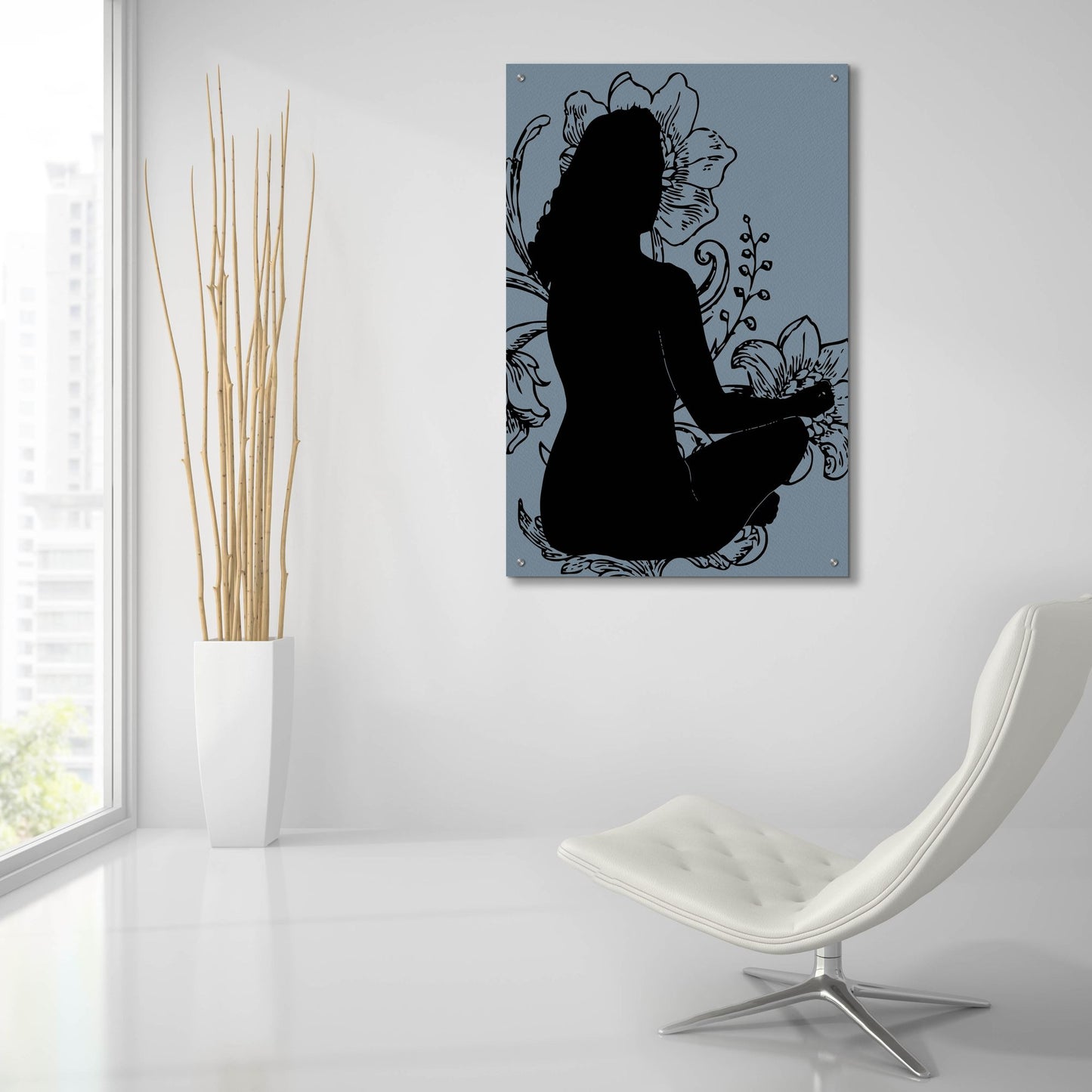 Epic Art 'Slow Breathing I' by Regina Moore, Acrylic Glass Wall Art,24x36