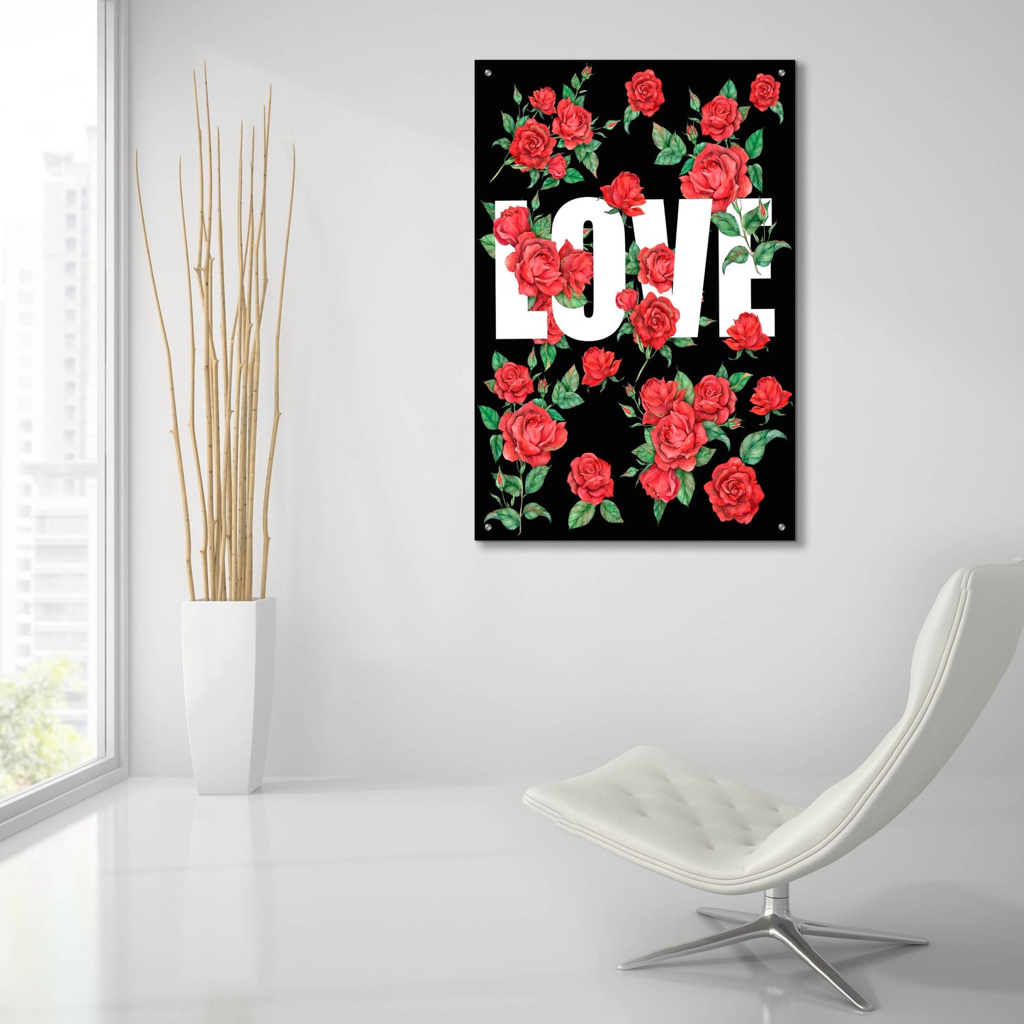 Epic Art 'Love Kiss II' by Regina Moore, Acrylic Glass Wall Art,24x36