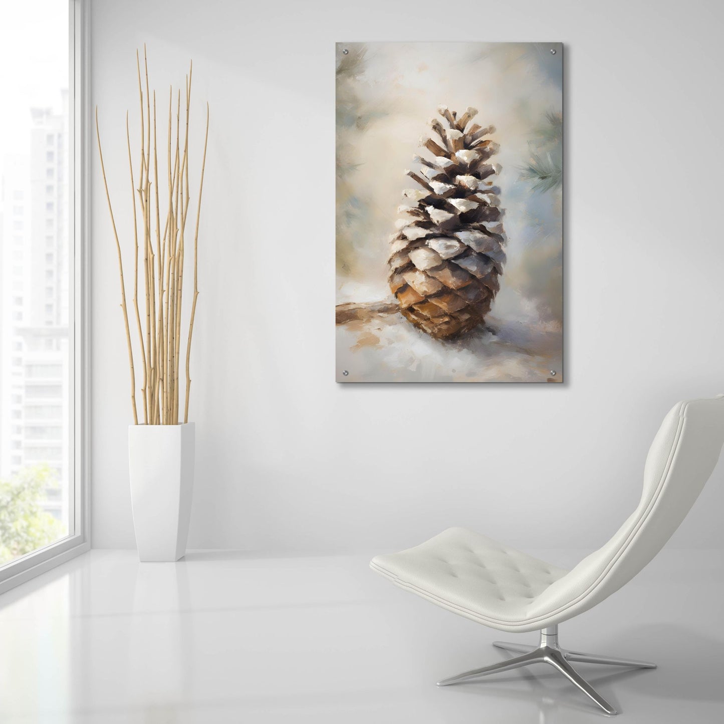 Epic Art 'Pinecone 1' by Petals Prints Design, Acrylic Glass Wall Art,24x36