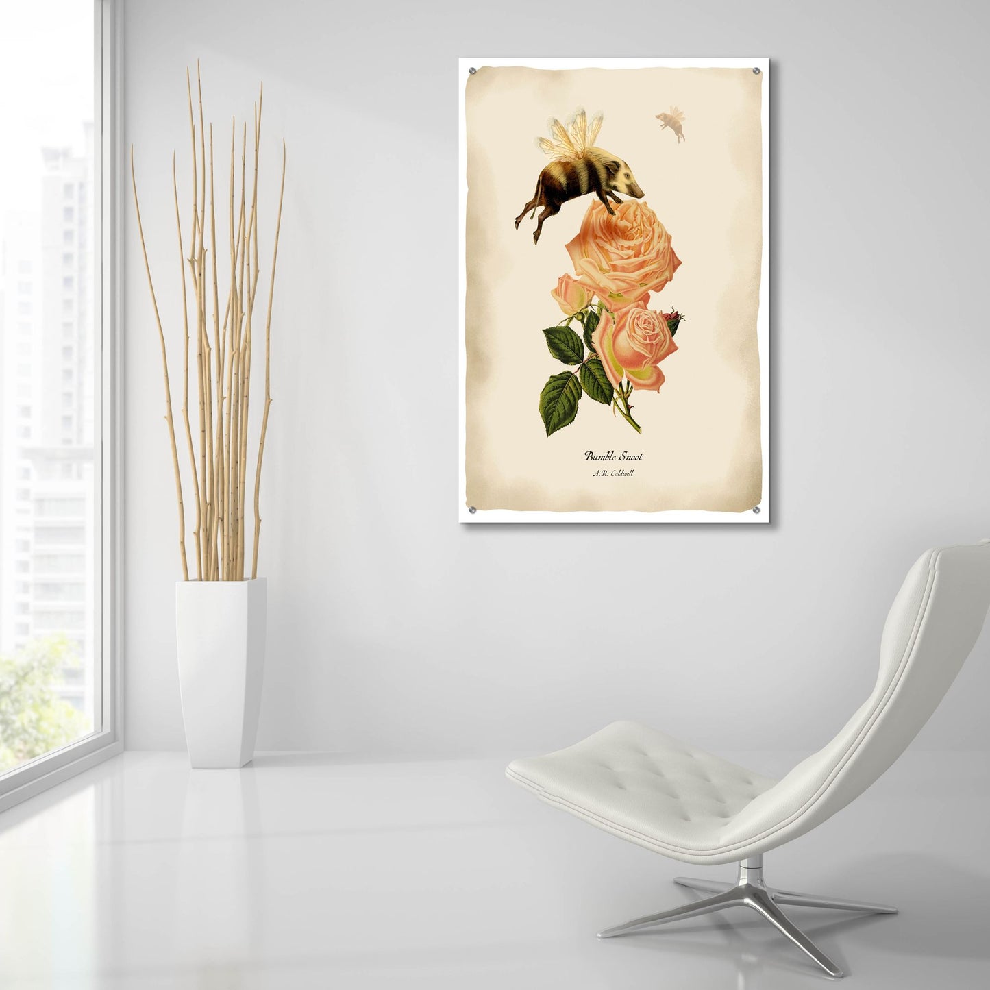 Epic Art 'Bumblesnoot' by Angela Tannehill, Acrylic Glass Wall Art,24x36