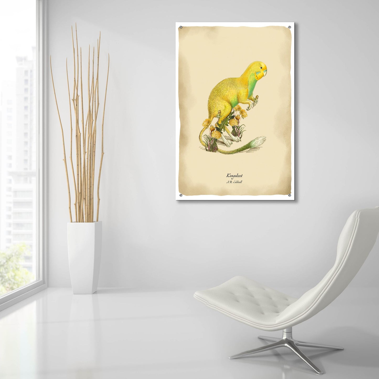 Epic Art 'Kangakeet' by Angela Tannehill, Acrylic Glass Wall Art,24x36
