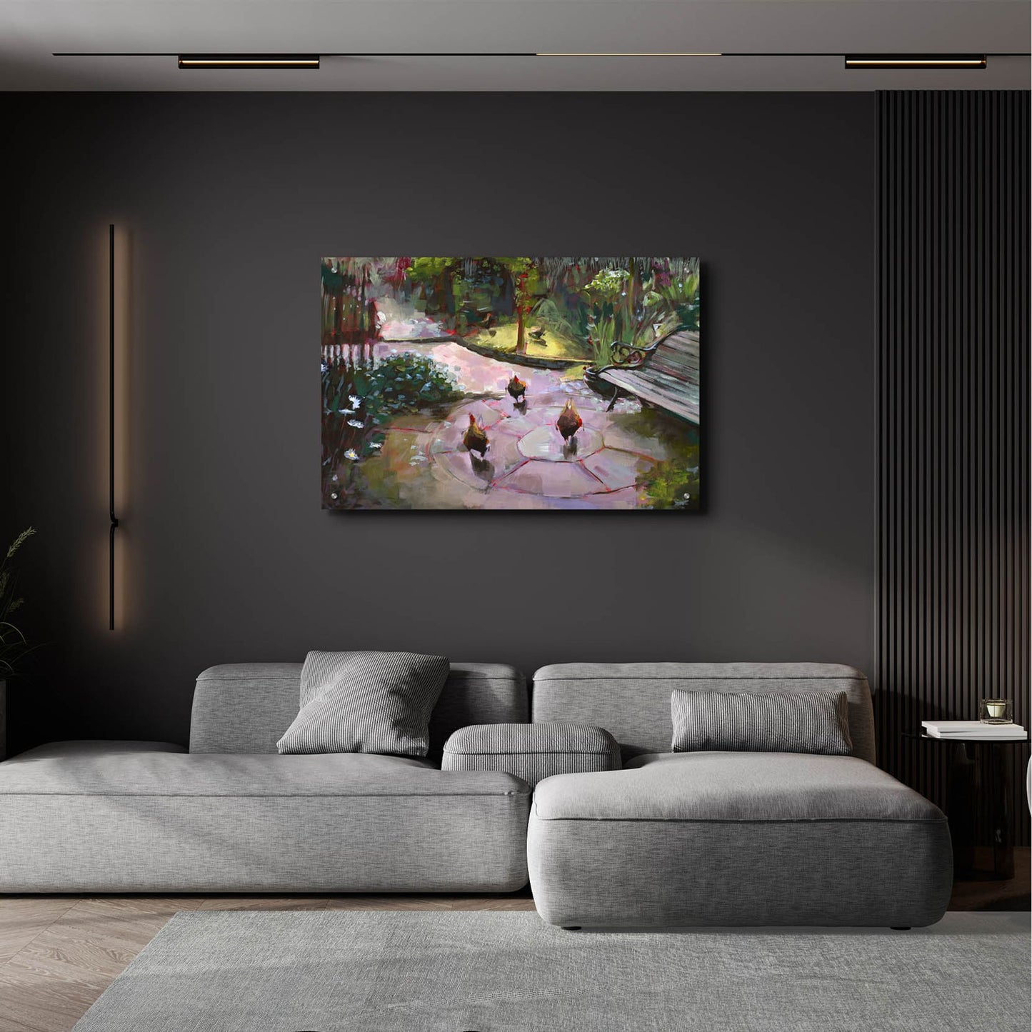 Epic Art 'The Secret Garden' by Lisa Timmerman, Acrylic Glass Wall Art,36x24