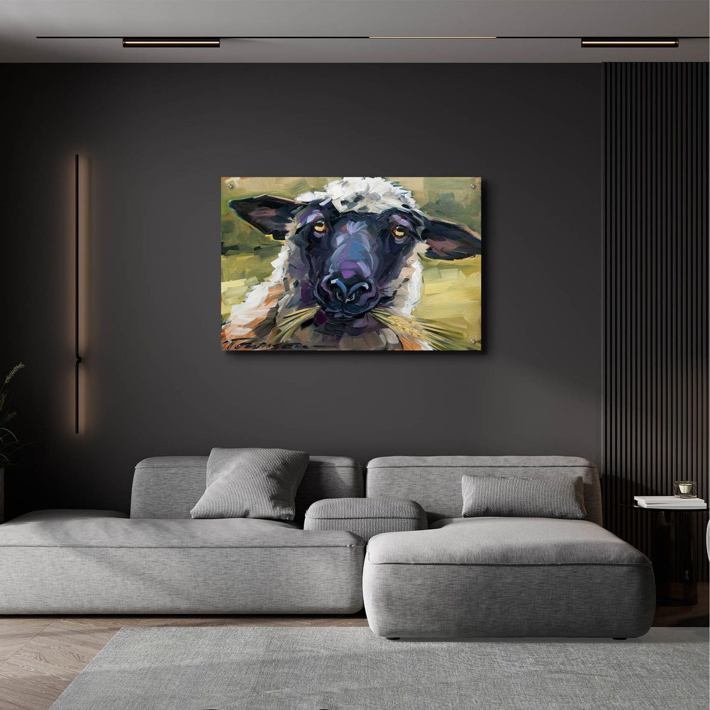 Epic Art 'Bless Ewe' by CR Townsend, Acrylic Glass Wall Art,36x24