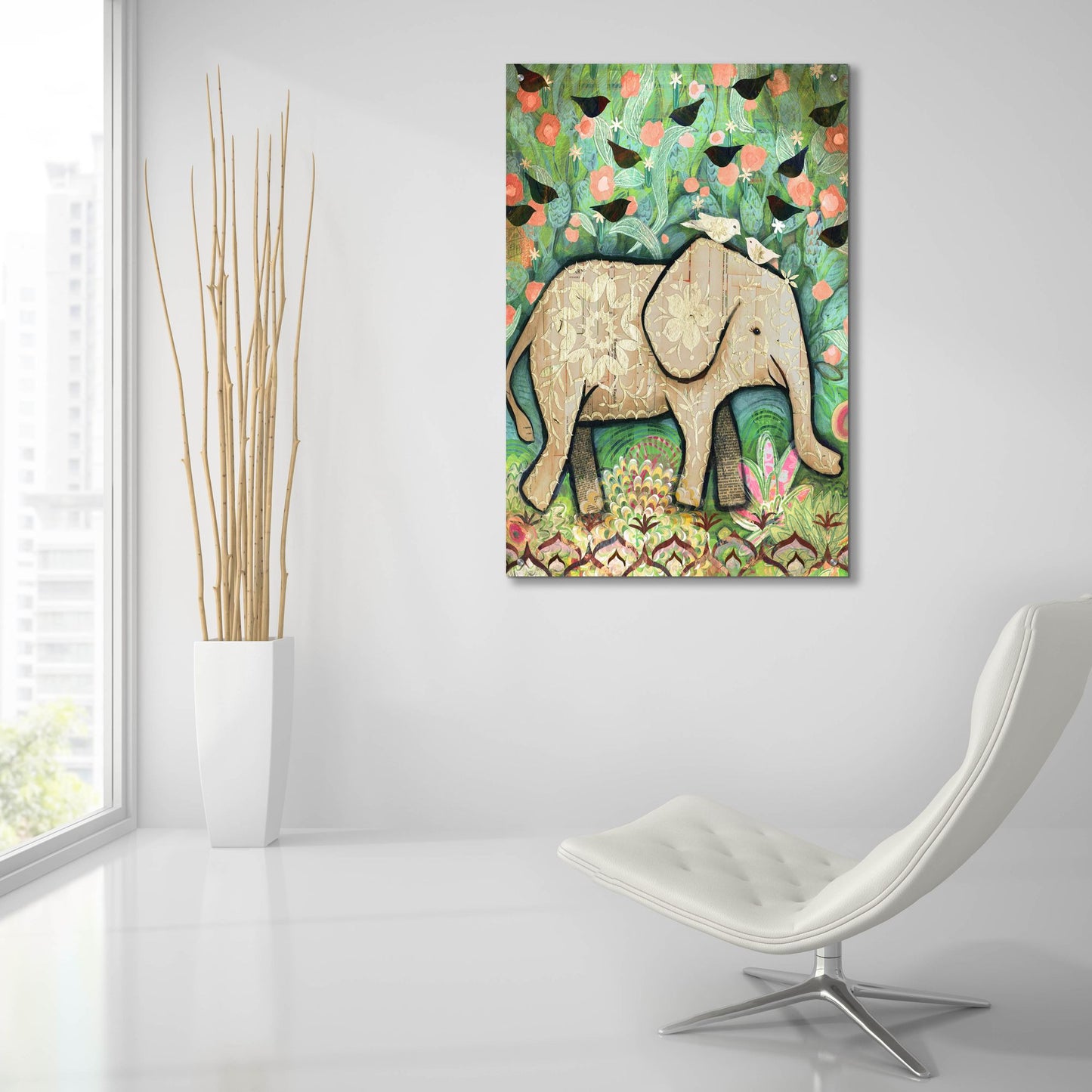 Epic Art 'Kiss For Srini' by Judy Verhoeven, Acrylic Glass Wall Art,24x36