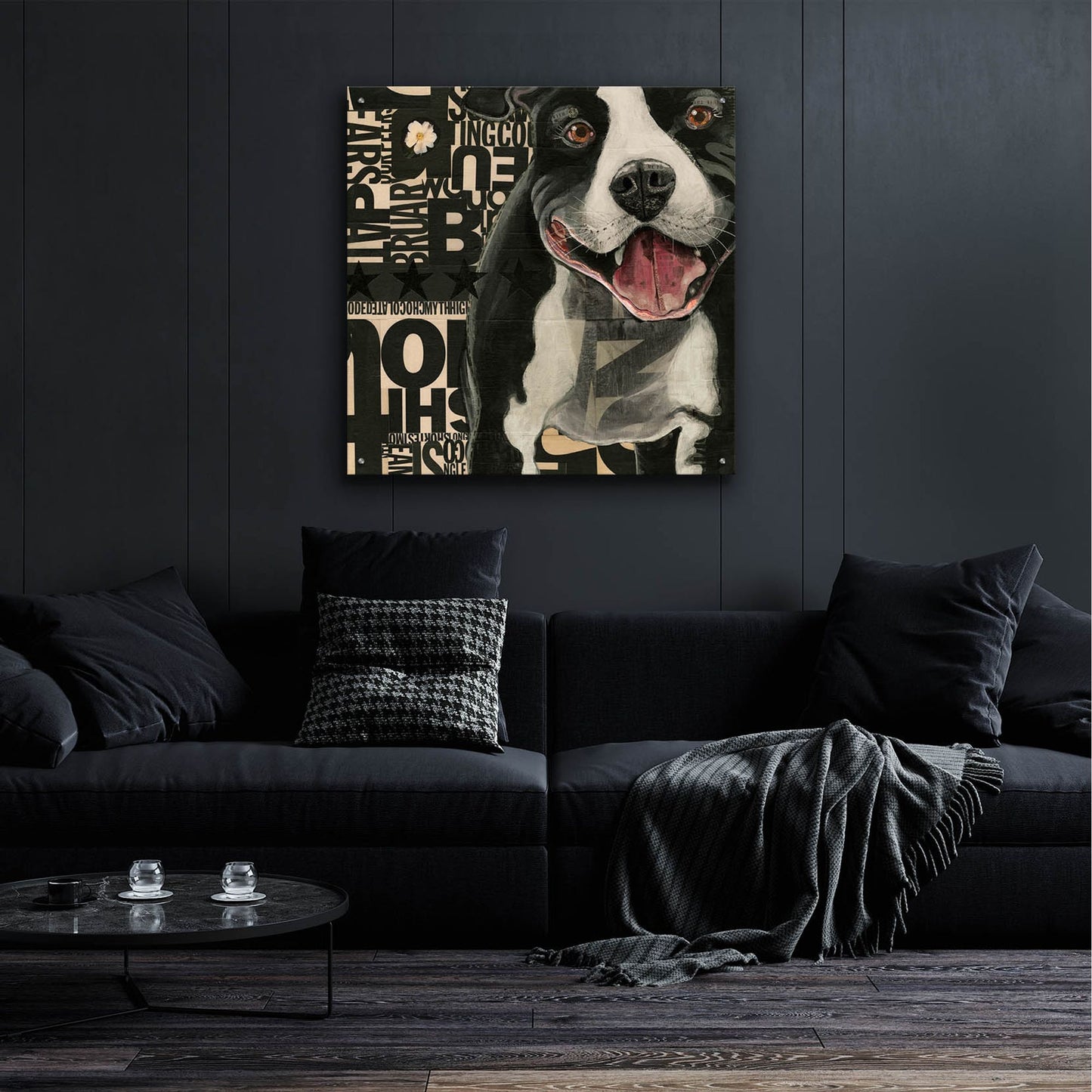 Epic Art 'Pit Pat' by Judy Verhoeven, Acrylic Glass Wall Art,36x36