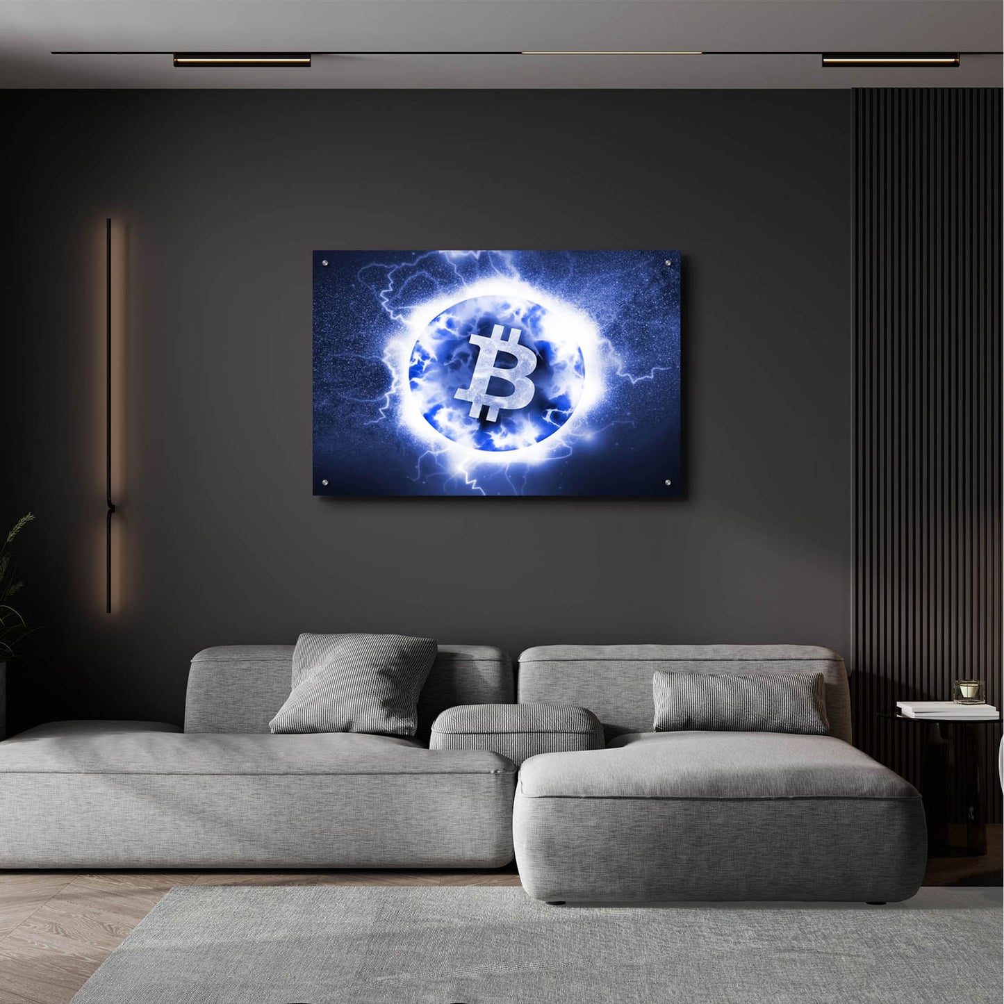 Epic Art 'Crypto Eclipse Bitcoin Btc' by Epic Portfolio, Acrylic Glass Wall Art,36x24