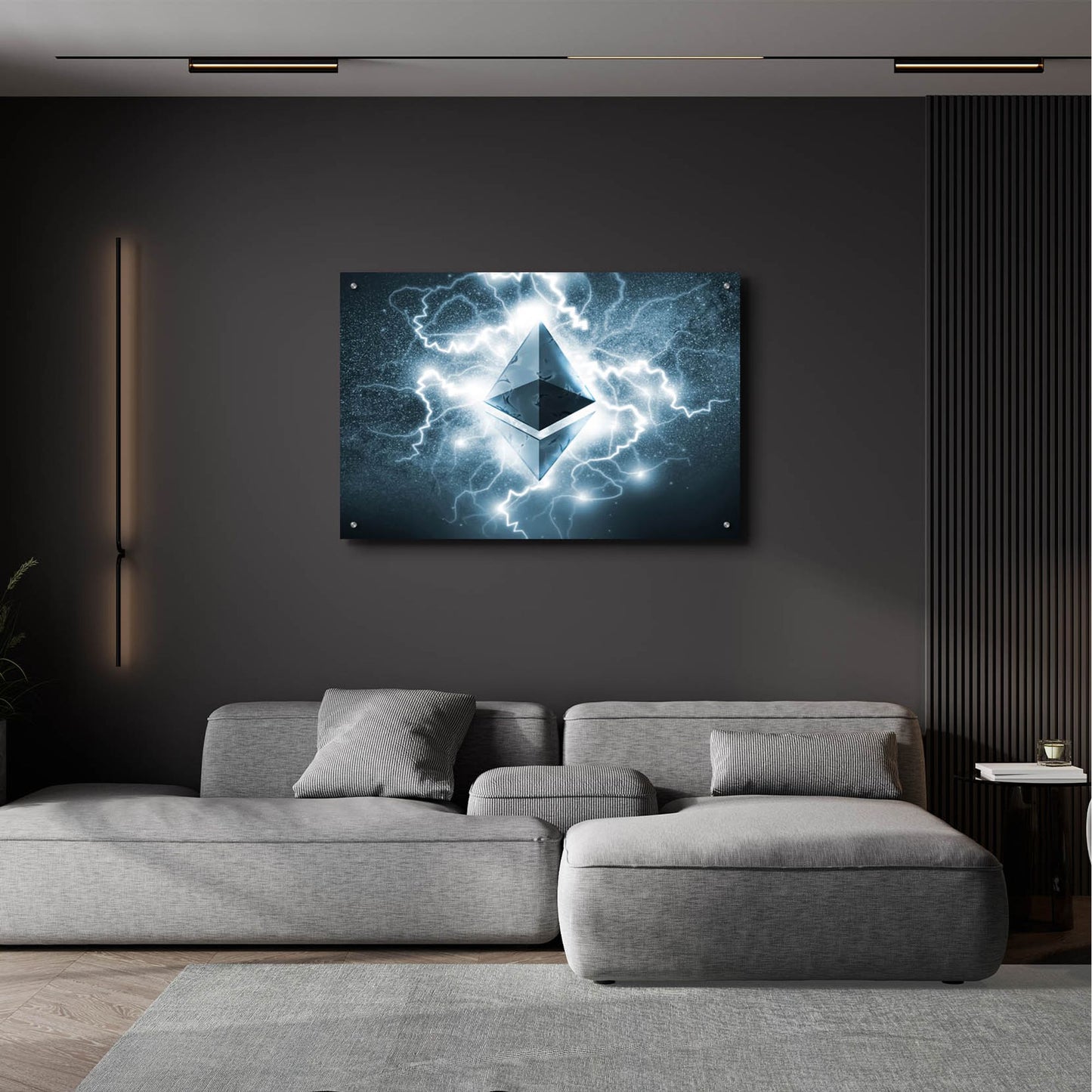 Epic Art 'Crypto Eclipse Ethereum Eth' by Epic Portfolio, Acrylic Glass Wall Art,36x24