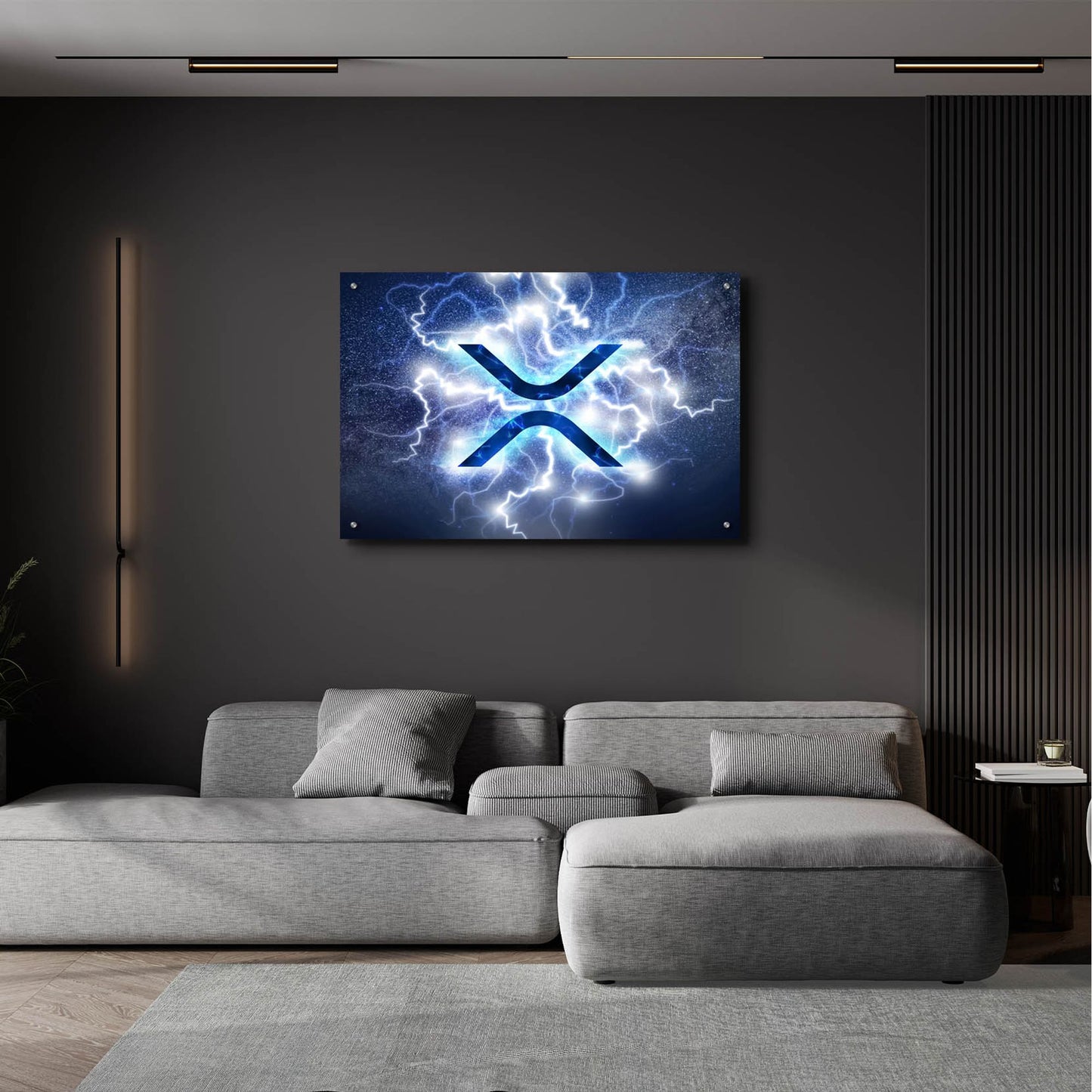 Epic Art 'Crypto Eclipse Xrp' by Epic Portfolio, Acrylic Glass Wall Art,36x24