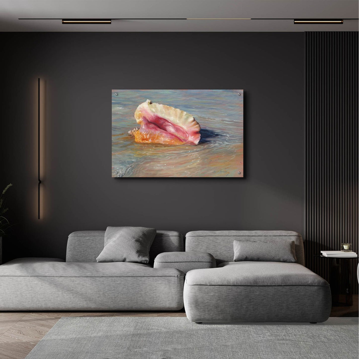 Epic Art 'Conch Shell2 by David Stribbling, Acrylic Glass Wall Art,36x24