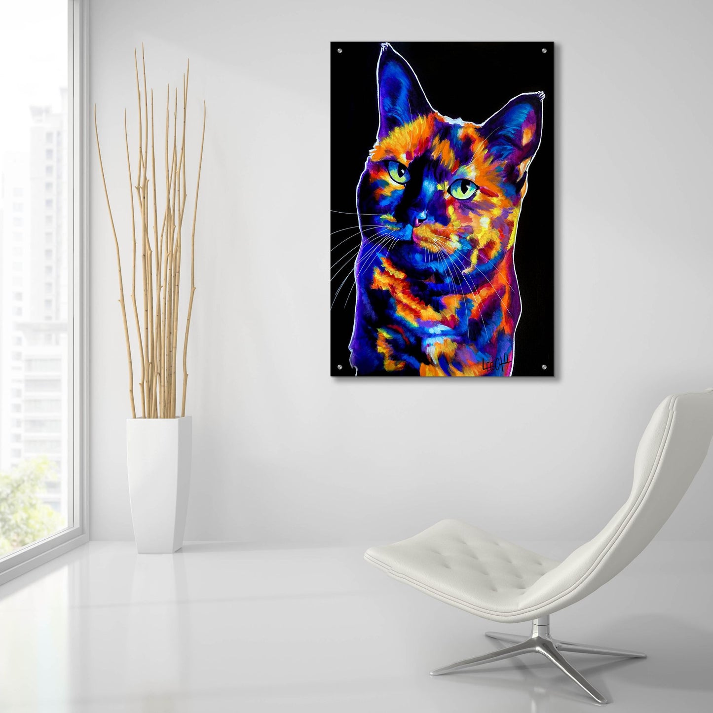 Epic Art 'Ophelia' by Dawg Painter, Acrylic Glass Wall Art,24x36