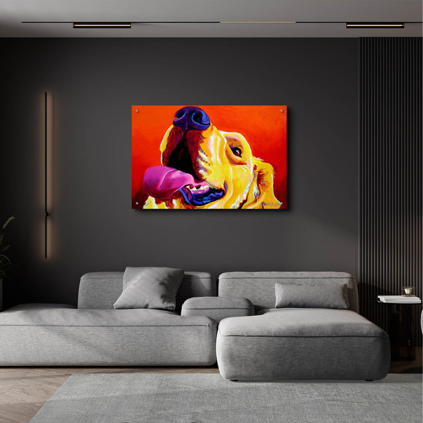 Epic Art 'Golden - Candy Corn2 by Dawg Painter, Acrylic Glass Wall Art,36x24