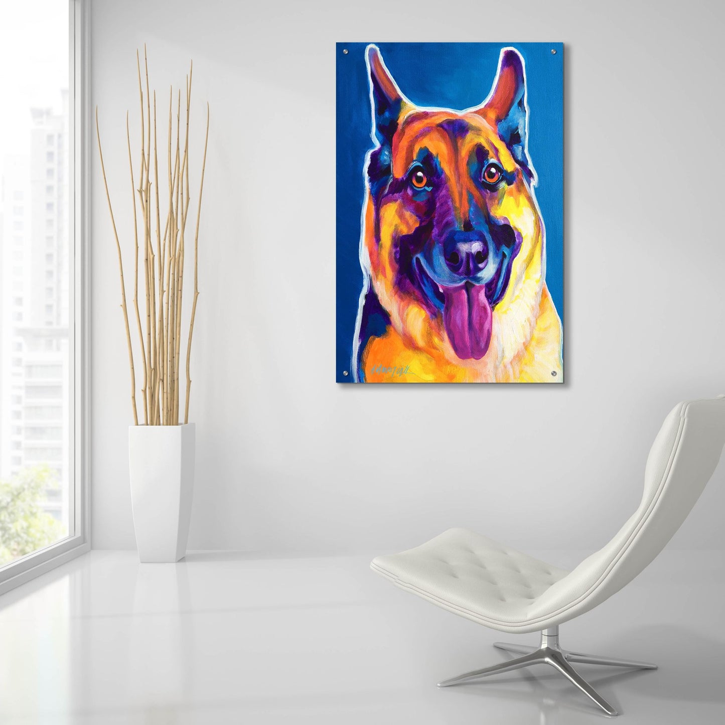 Epic Art 'Gsd - Hector2 by Dawg Painter, Acrylic Glass Wall Art,24x36