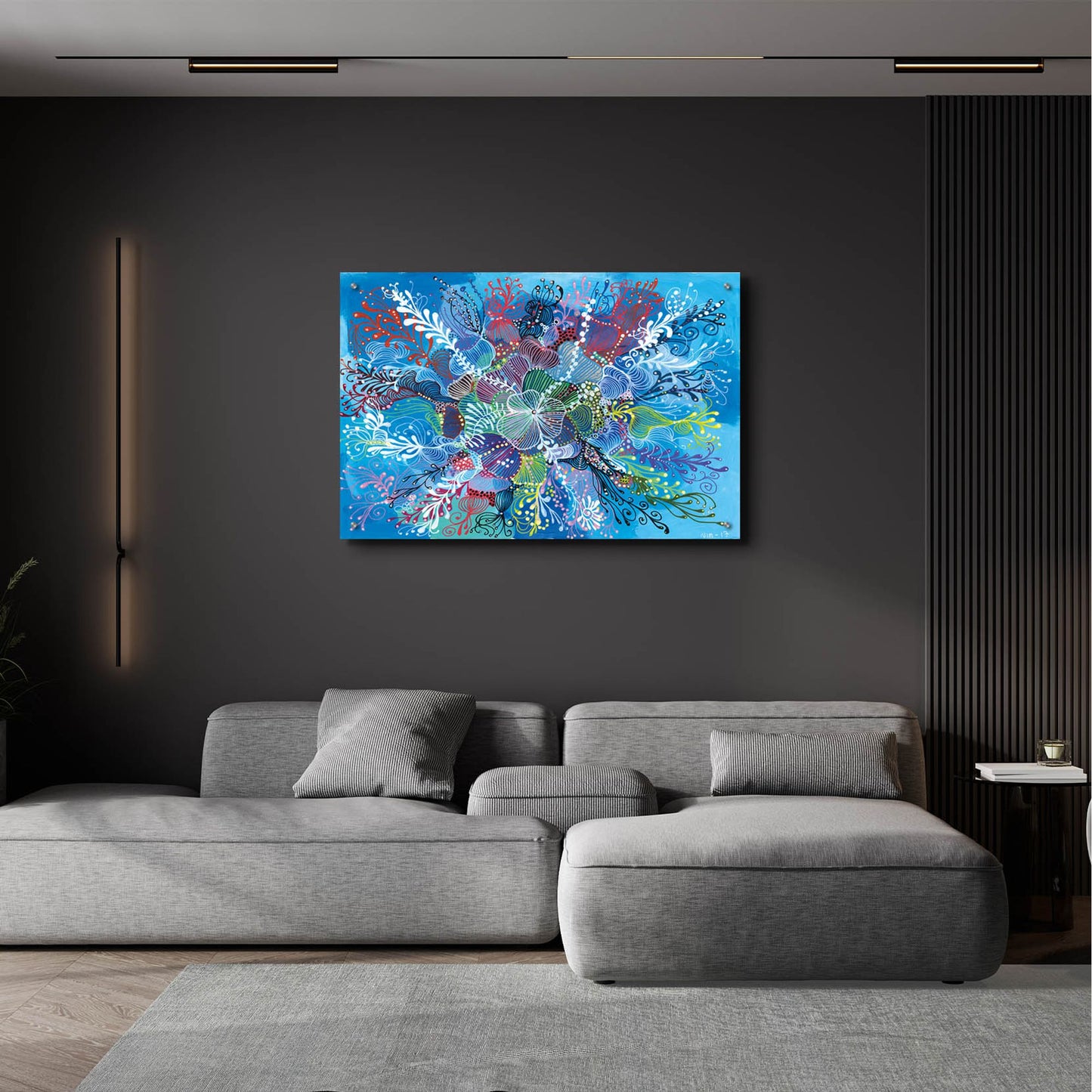 Epic Art 'Expand2 by Noemi Ibarz, Acrylic Glass Wall Art,36x24
