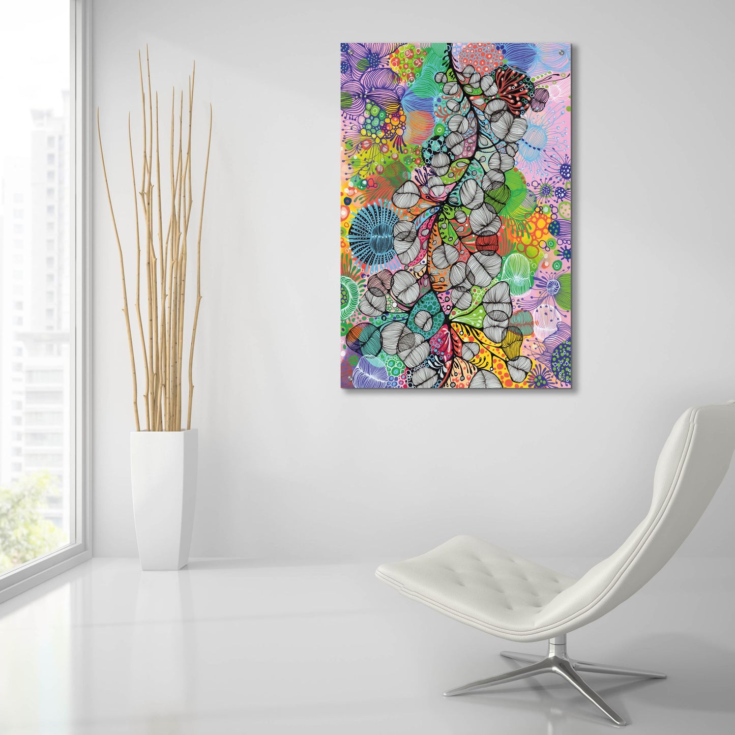 Epic Art 'Climbing2 by Noemi Ibarz, Acrylic Glass Wall Art,24x36