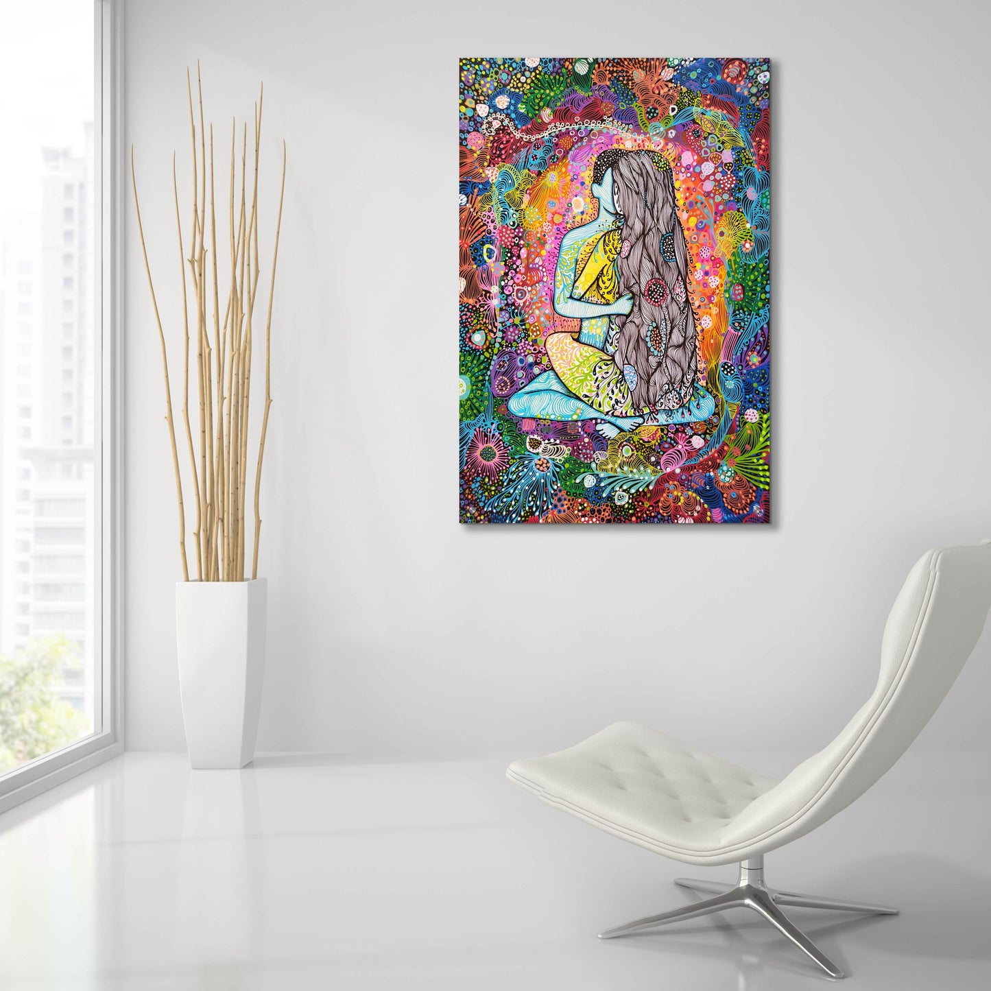 Epic Art 'The Embrace2 by Noemi Ibarz, Acrylic Glass Wall Art,24x36