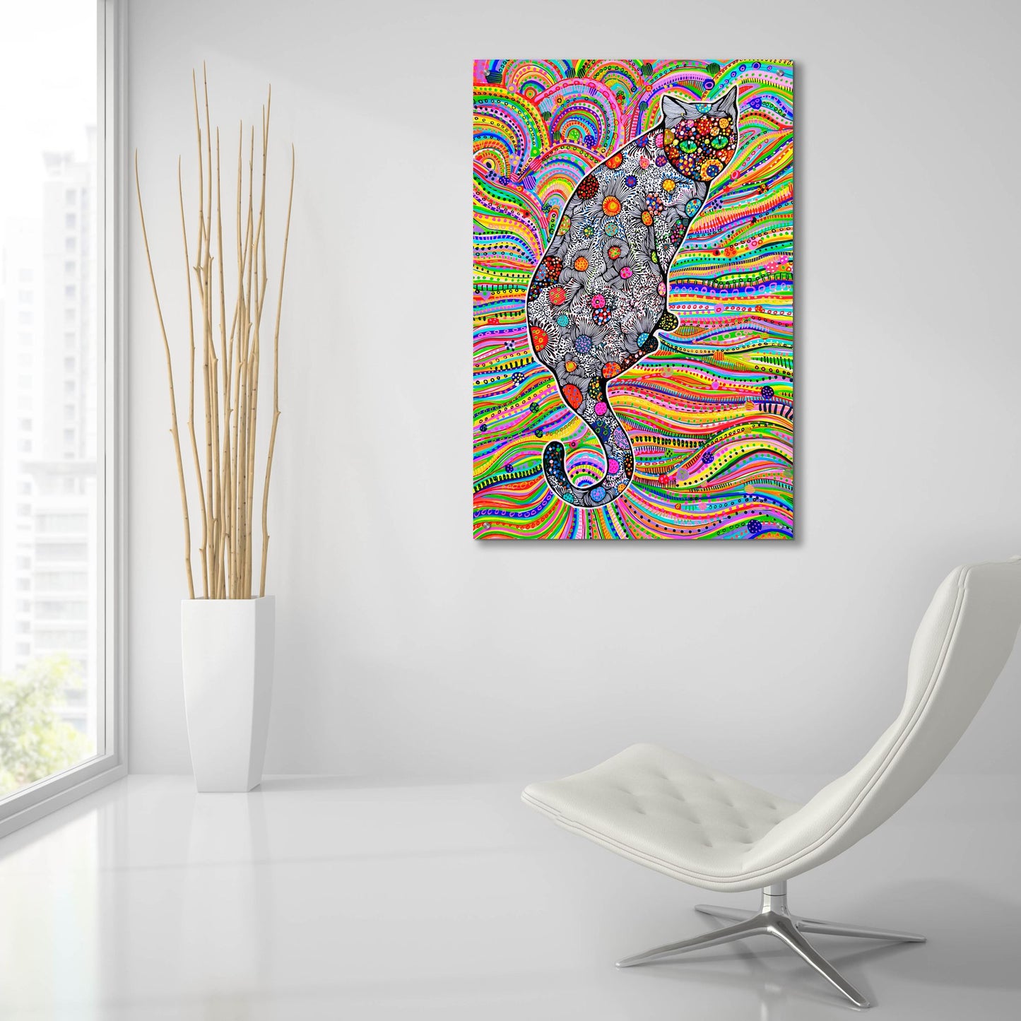 Epic Art 'Green Eyes2 by Noemi Ibarz, Acrylic Glass Wall Art,24x36