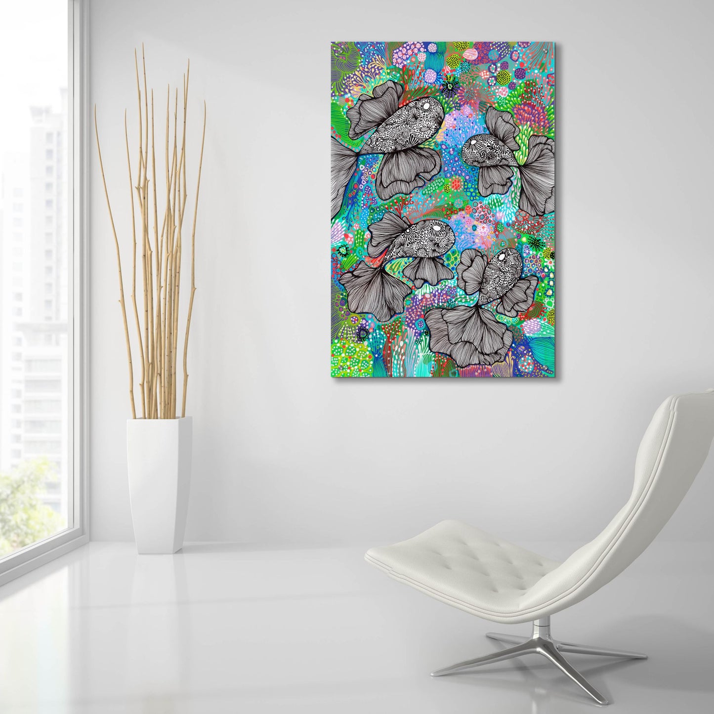 Epic Art 'Under Water2 by Noemi Ibarz, Acrylic Glass Wall Art,24x36