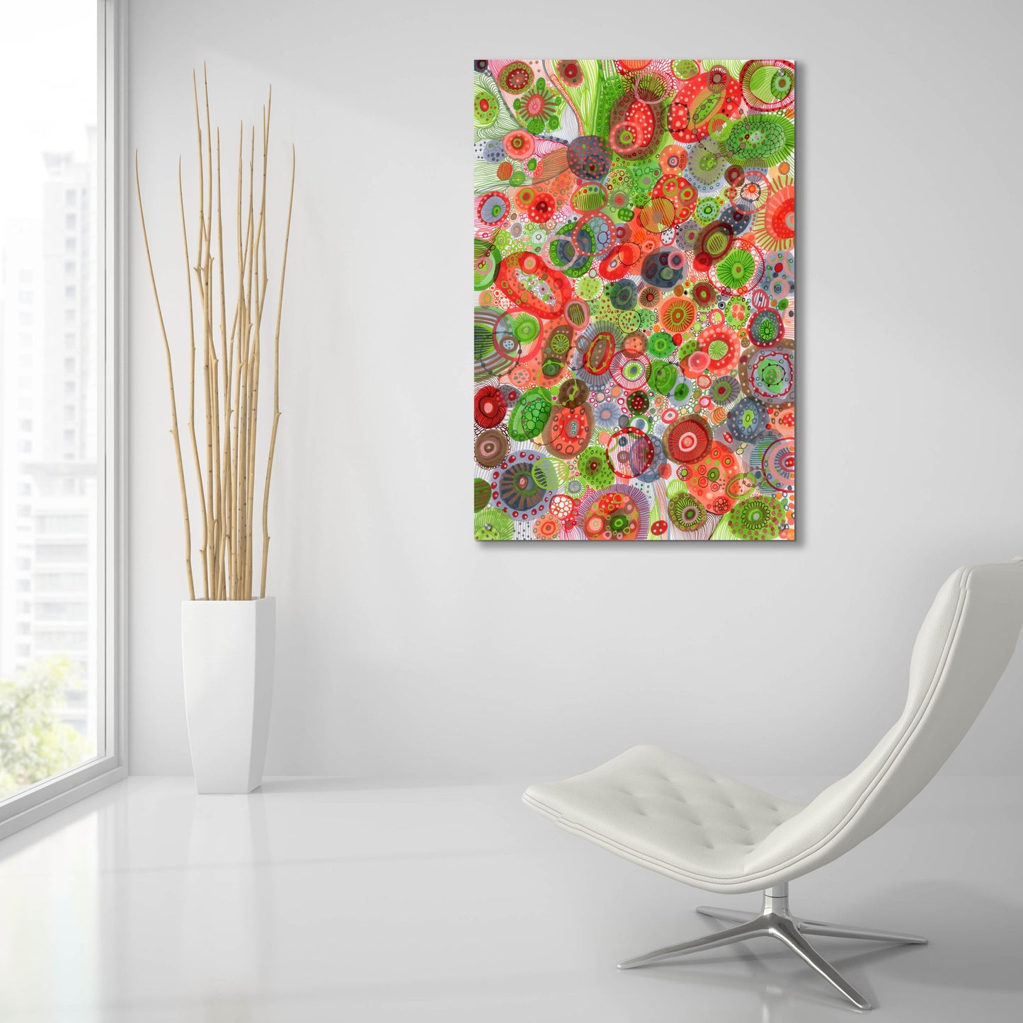 Epic Art 'Cells Nim2 by Noemi Ibarz, Acrylic Glass Wall Art,24x36
