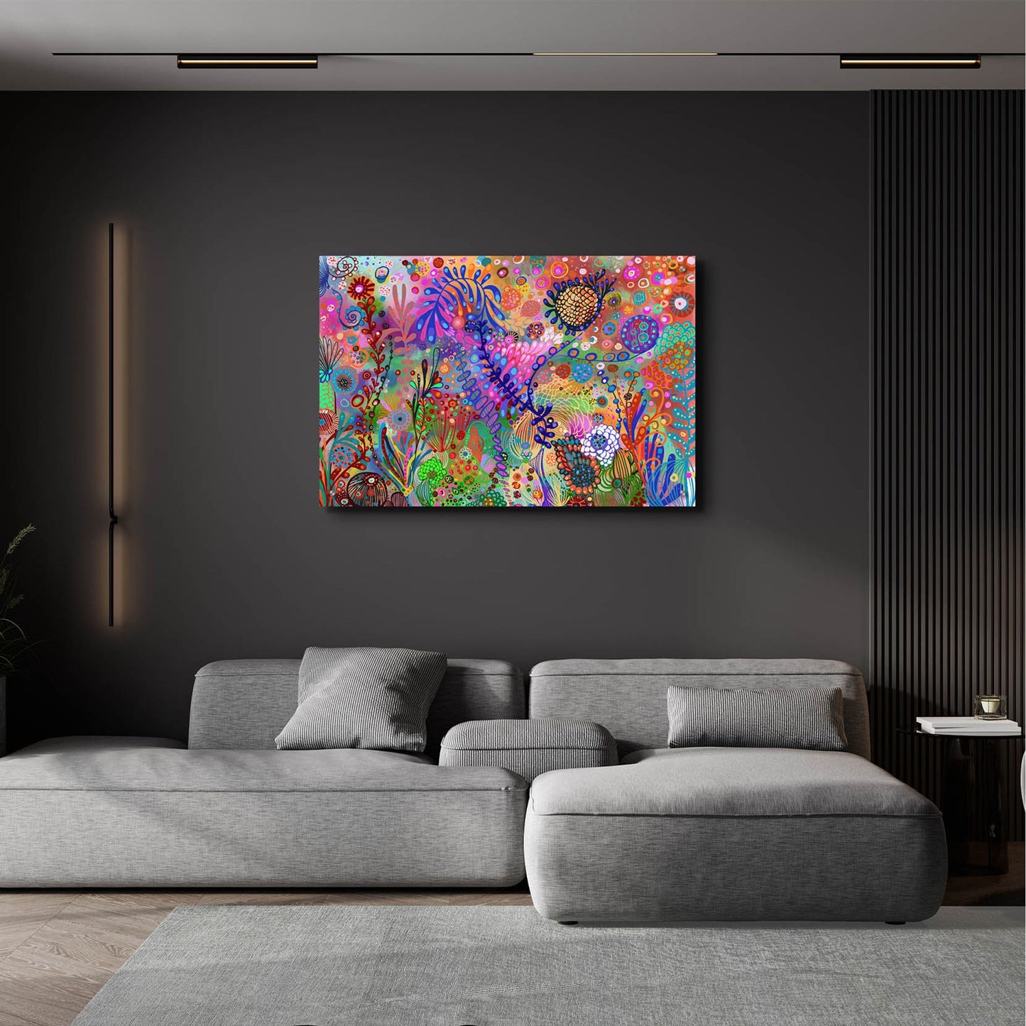 Epic Art 'Garden Under Sea2 by Noemi Ibarz, Acrylic Glass Wall Art,36x24