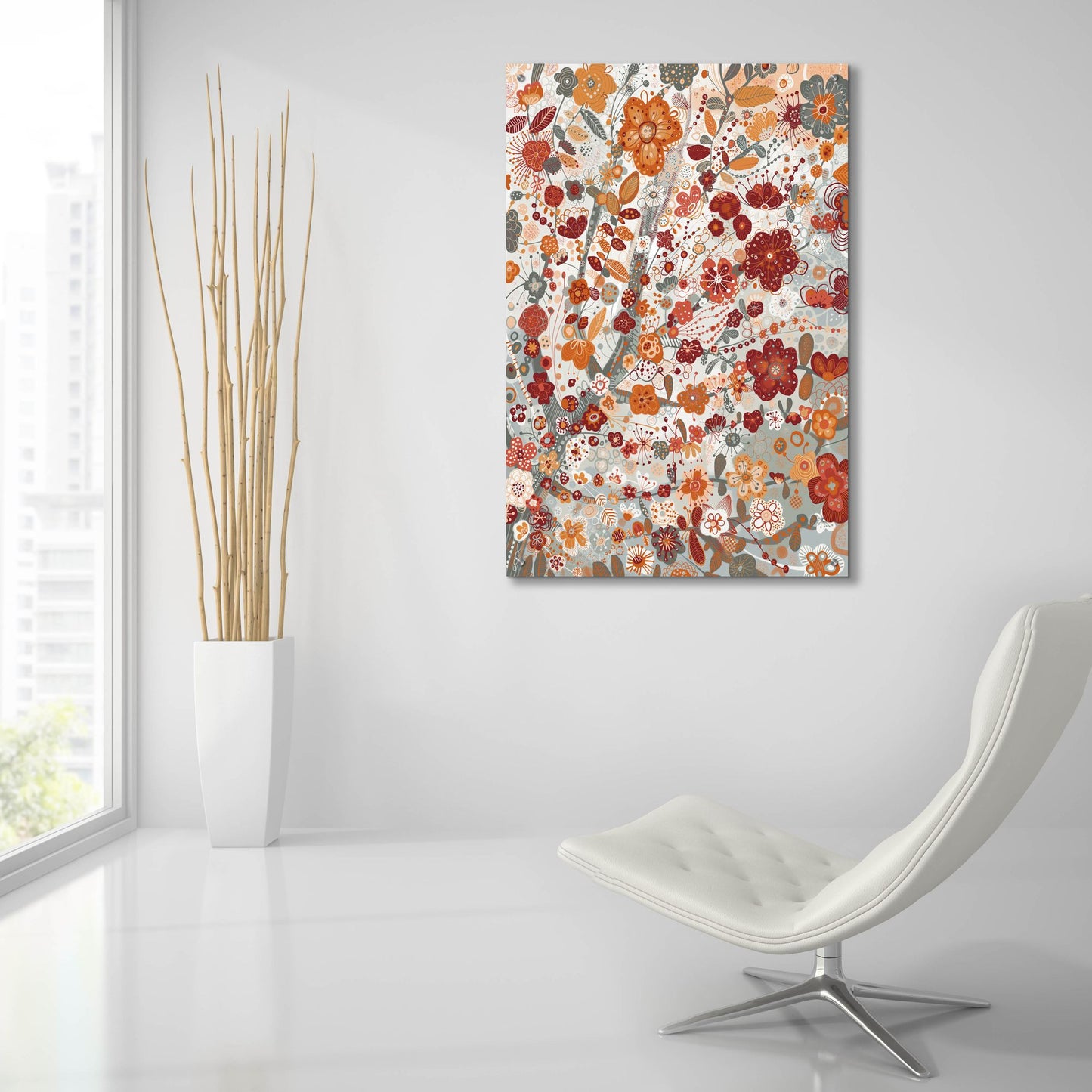 Epic Art 'Flower2 by Noemi Ibarz, Acrylic Glass Wall Art,24x36