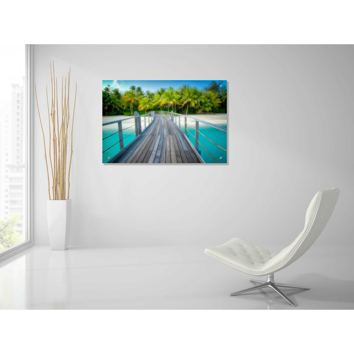 Epic Art 'Path to Calm' by Dennis Frates, Acrylic Glass Wall Art,36x24