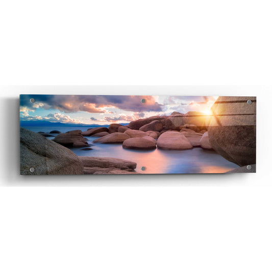 Epic Art 'Sunset Cove' by Dennis Frates, Acrylic Glass Wall Art