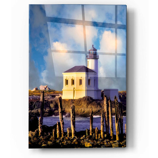 Epic Art 'Classic Lighthouse' by Dennis Frates, Acrylic Glass Wall Art