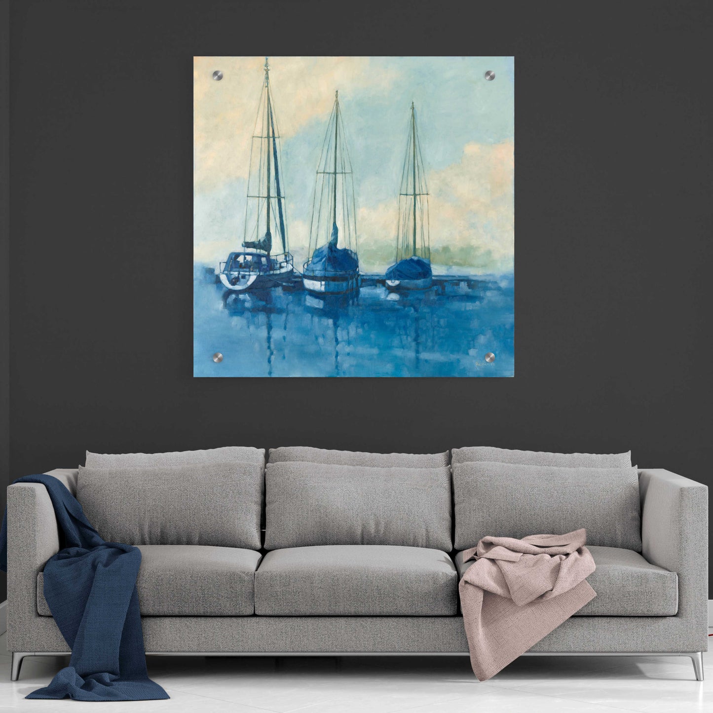 Epic Art 'Tied Up 1' by Graham Reynolds, Acrylic Glass Wall Art,36x36