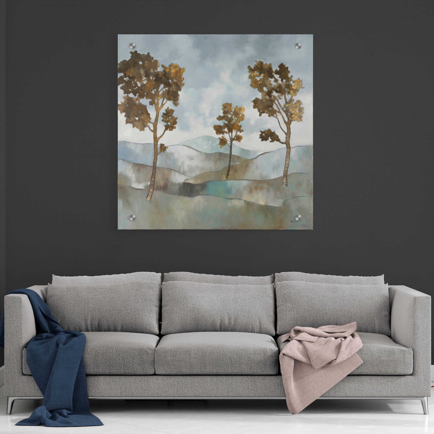 Epic Art 'Rolling Hills 1' by Graham Reynolds, Acrylic Glass Wall Art,36x36