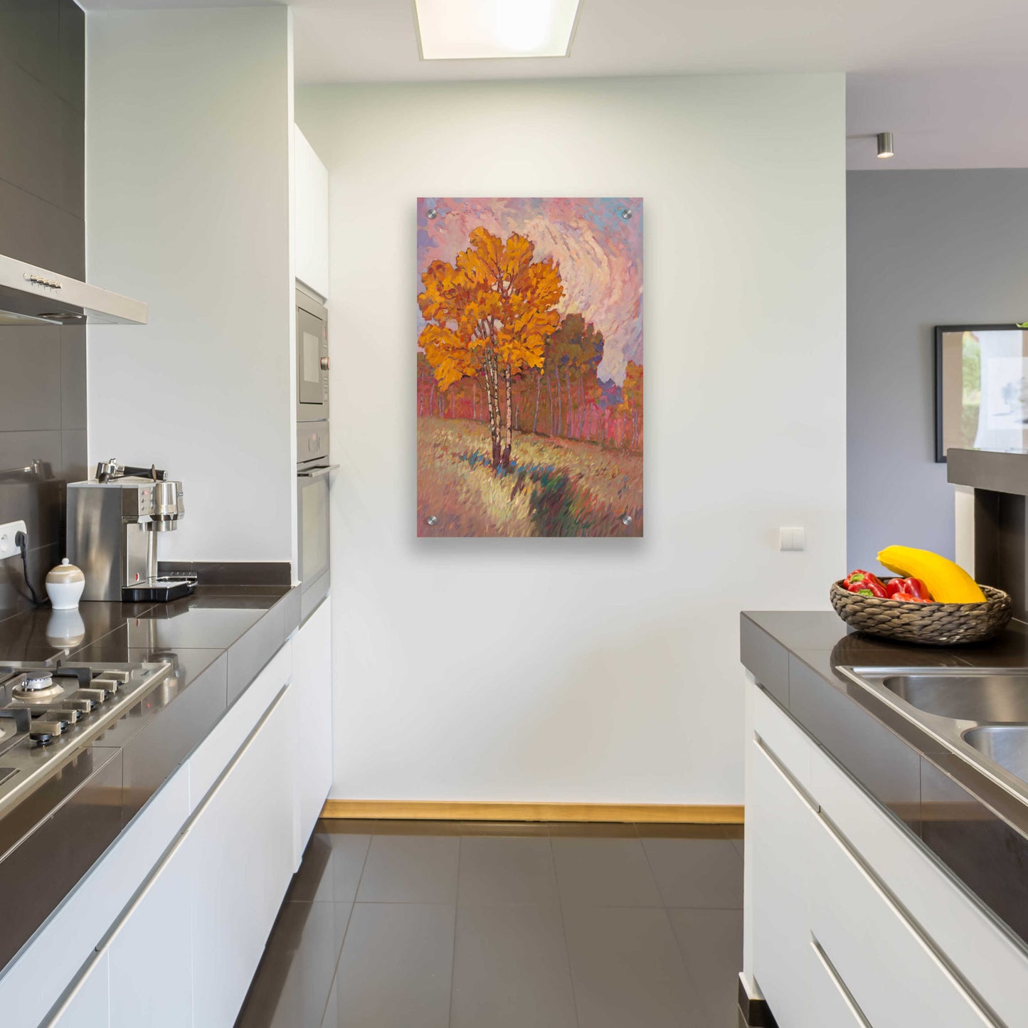 Epic Art 'Tree Line 1' by Graham Reynolds, Acrylic Glass Wall Art,24x36
