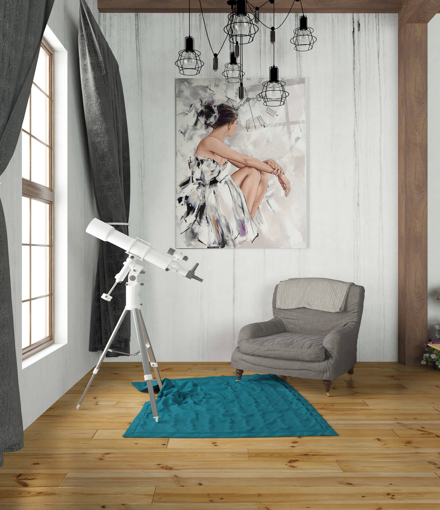 Epic Art 'Behind The Mirror 1' by Alexander Gunin, Acrylic Glass Wall Art,24x36