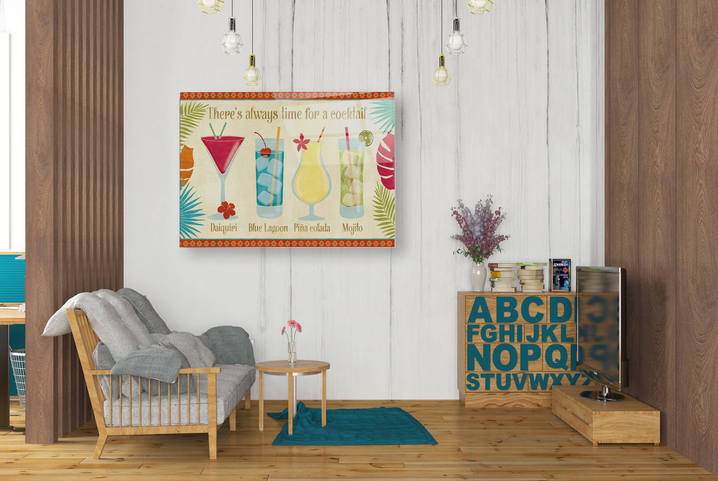 Epic Art 'Exotic Breeze XII' by Veronique Charron, Acrylic Glass Wall Art,24x36