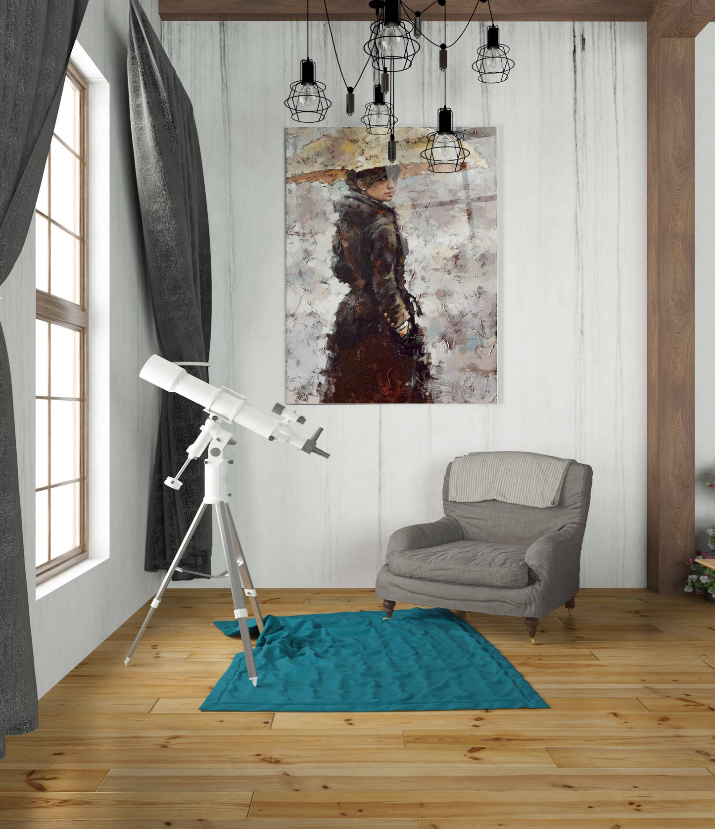 Epic Art 'Glance' by Alexander Gunin, Acrylic Glass Wall Art,24x36