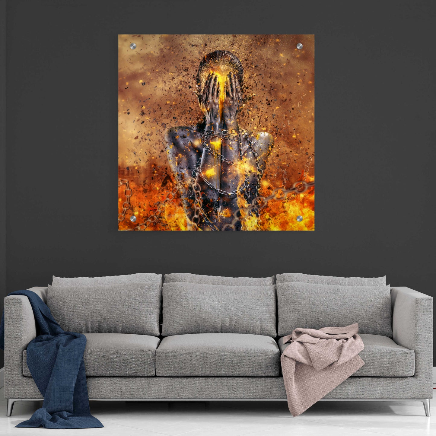 Epic Art 'Through Ashes Rise' by Mario Sanchez Nevado, Acrylic Glass Wall Art,36x36