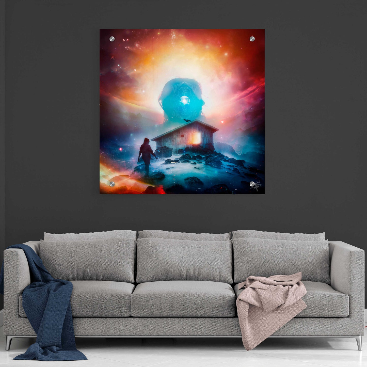 Epic Art 'Invisible II' by Mario Sanchez Nevado, Acrylic Glass Wall Art,36x36