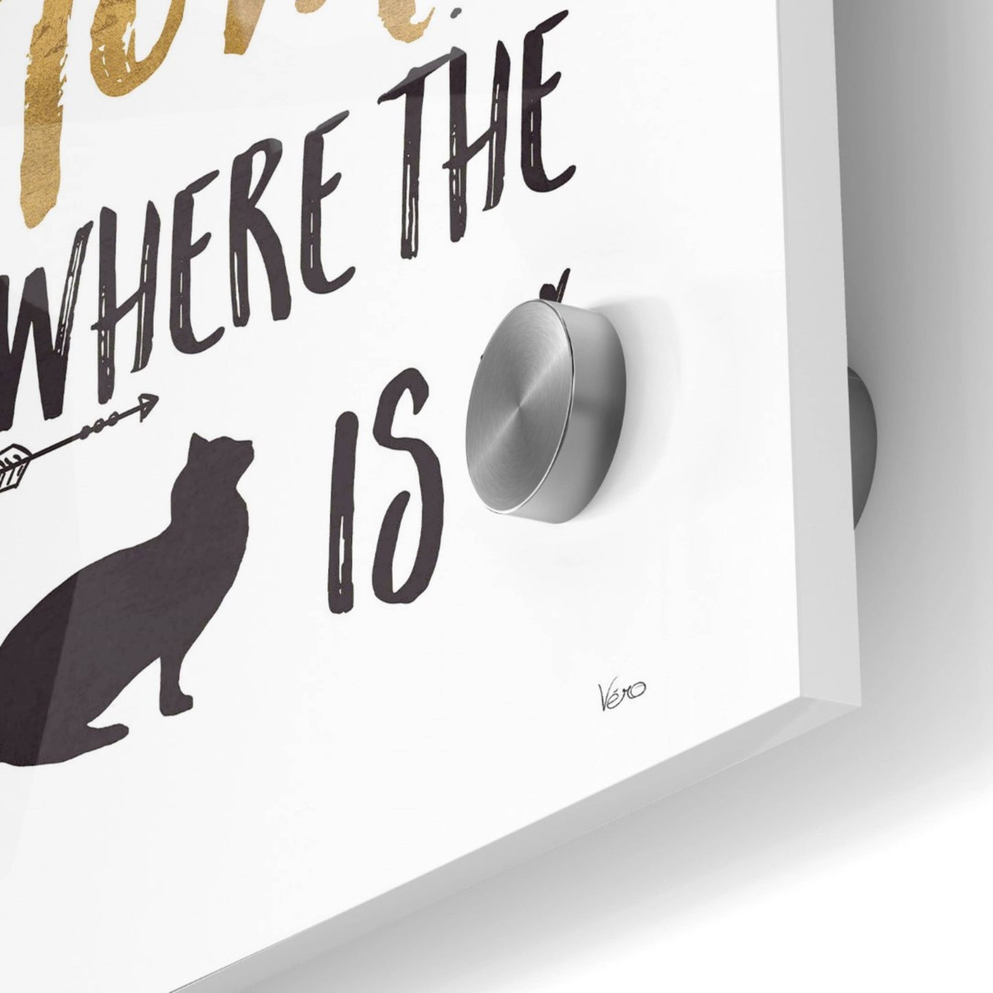 Epic Art 'Pet Love III' by Veronique Charron, Acrylic Glass Wall Art,36x36