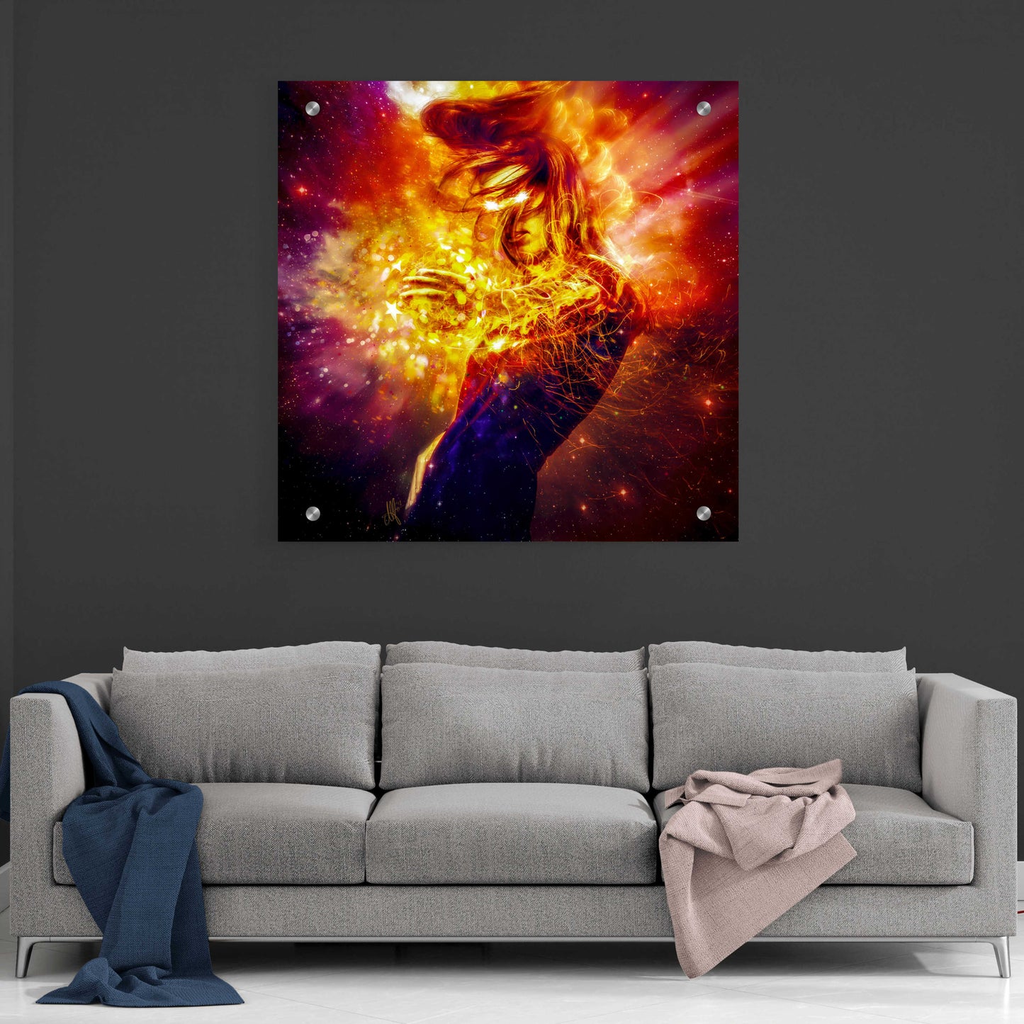 Epic Art 'Magic' by Mario Sanchez Nevado, Acrylic Glass Wall Art,36x36