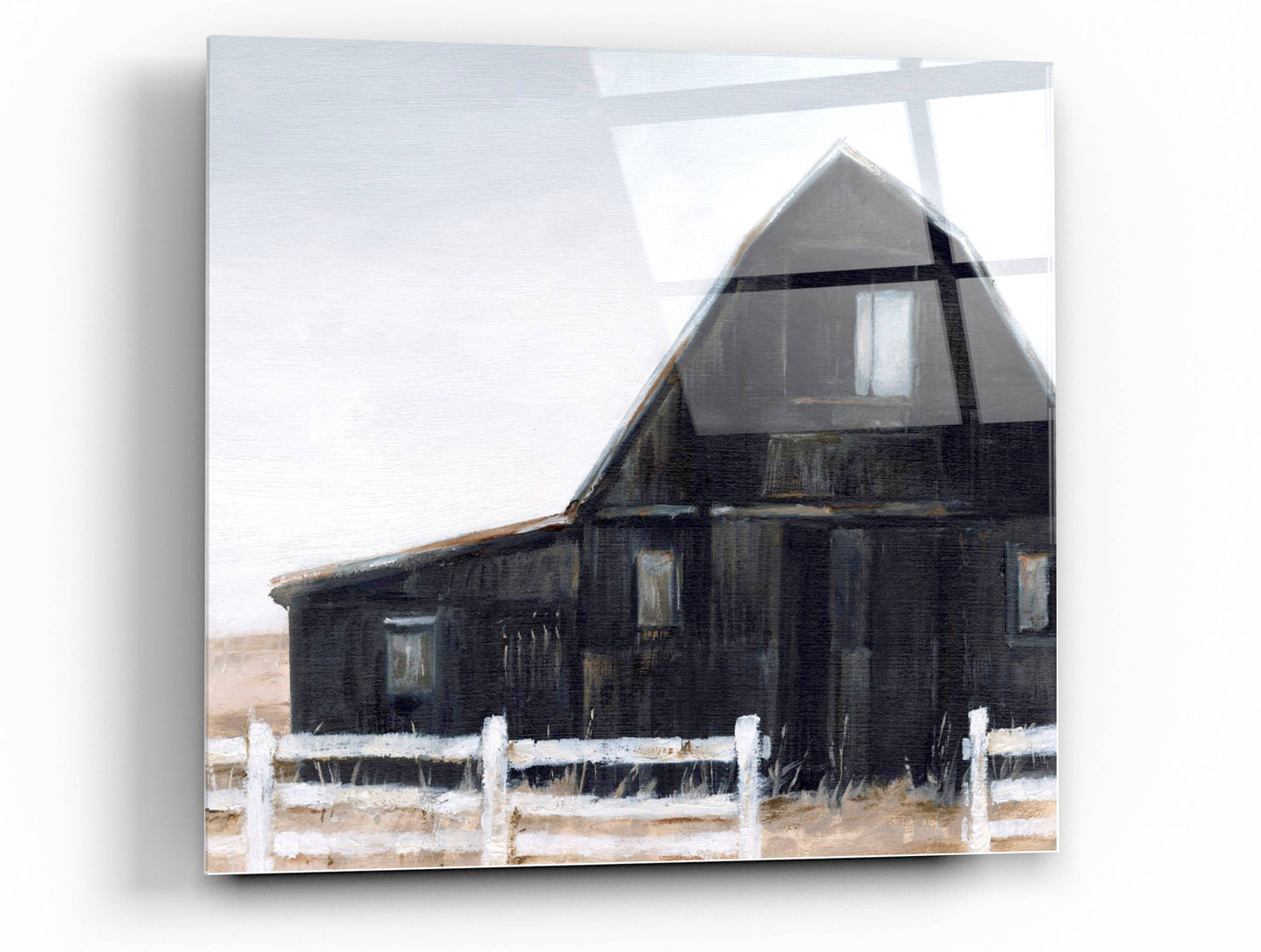 Epic Art 'Black Barn II' by Ethan Harper Acrylic Glass Wall Art