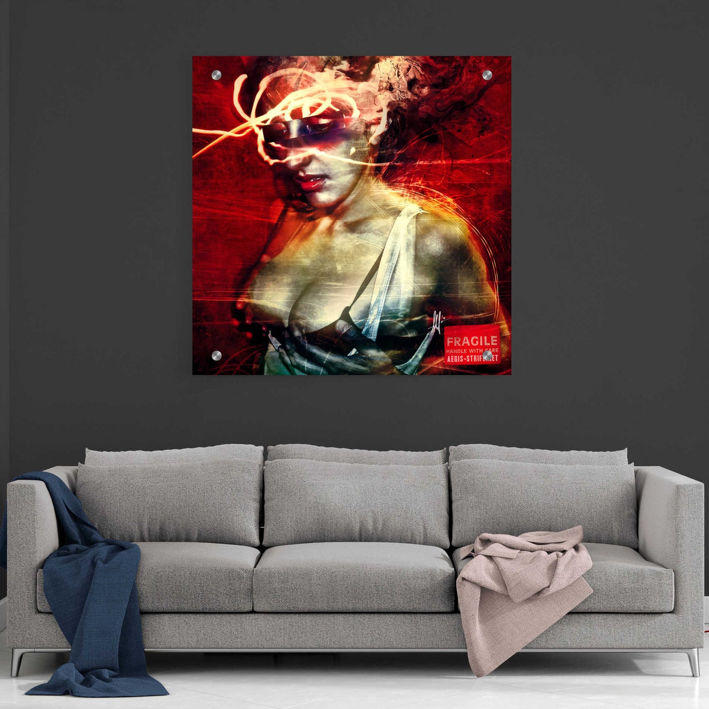 Epic Art 'Dare' by Mario Sanchez Nevado, Acrylic Glass Wall Art,36x36