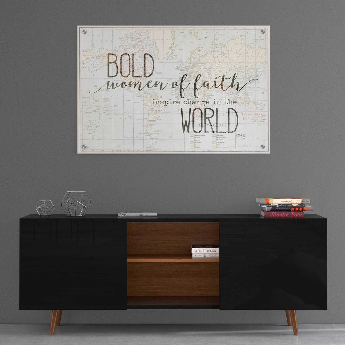 Epic Art 'Bold Women of Faith' by Marla Rae, Acrylic Glass Wall Art,36x24